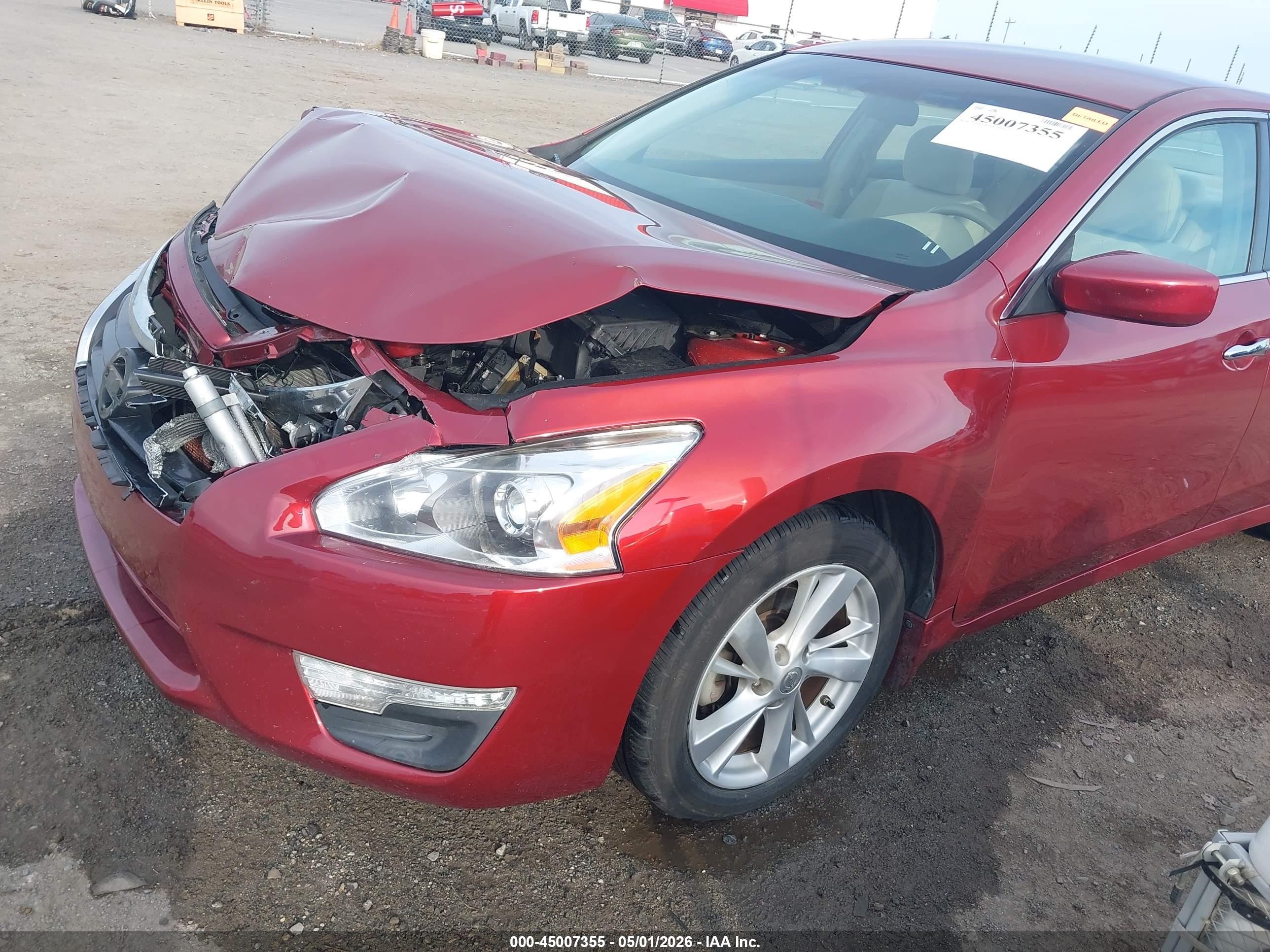 2013 Nissan Altima 2.5 Sv Maroon vin: 1N4AL3AP7DC140517