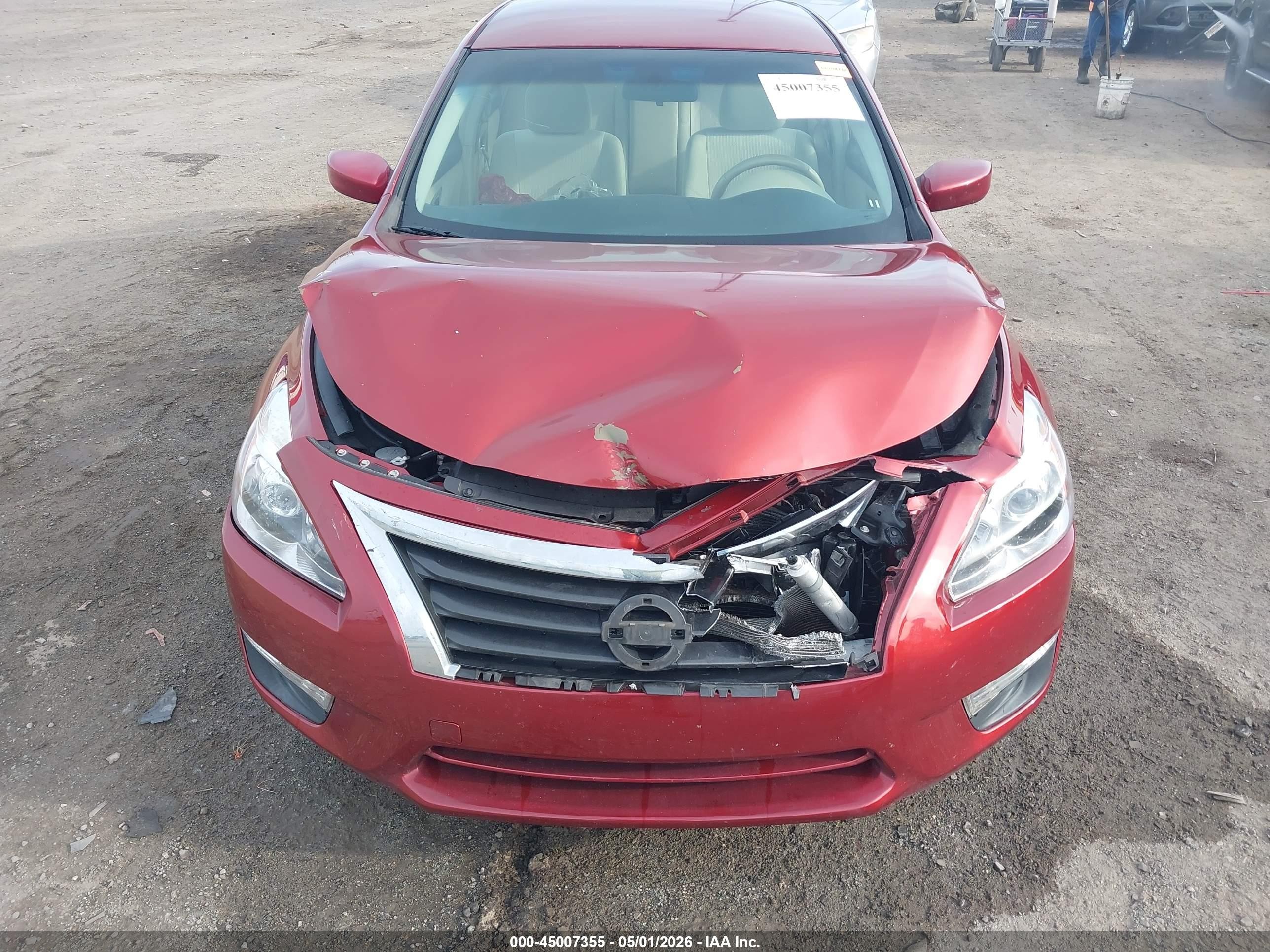 2013 Nissan Altima 2.5 Sv Maroon vin: 1N4AL3AP7DC140517