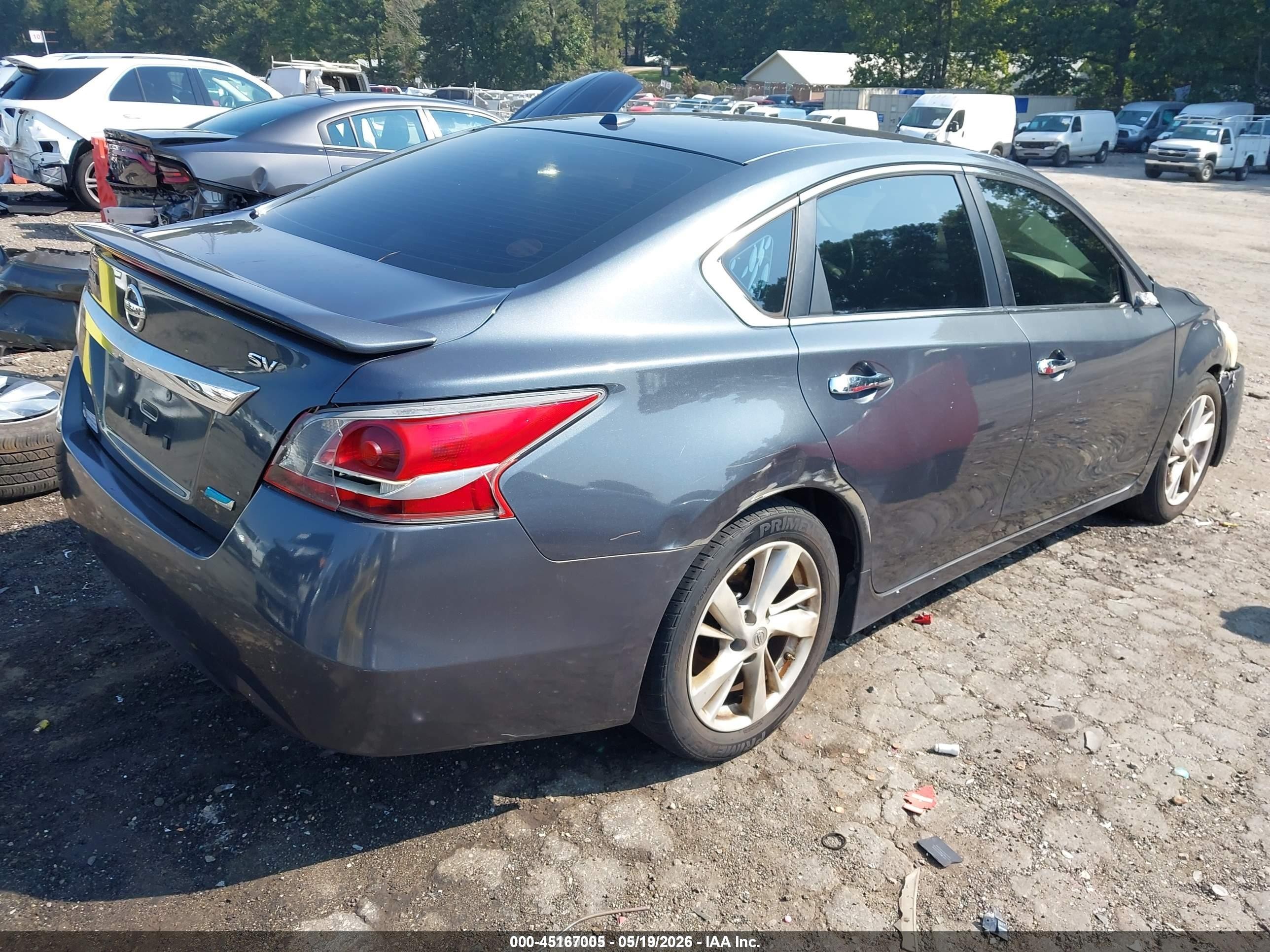 2013 Nissan Altima 2.5 Sv Gray vin: 1N4AL3AP7DC165028