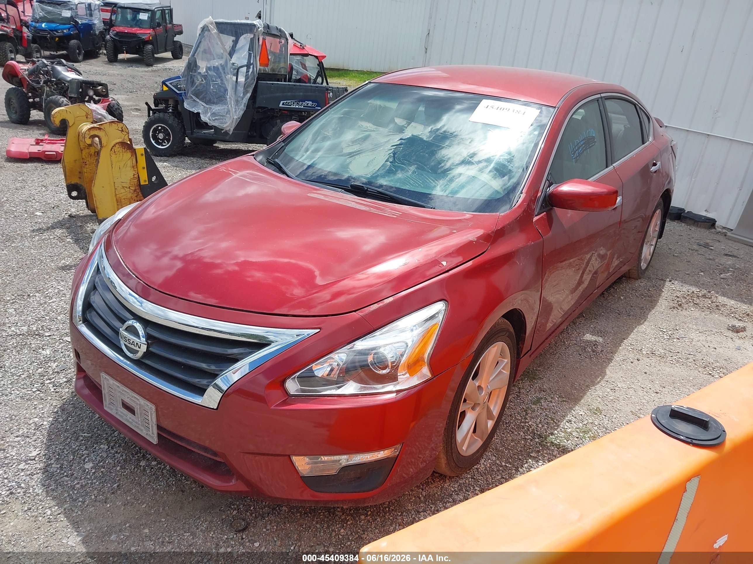 2013 Nissan Altima 2.5 Sv Red vin: 1N4AL3AP7DC175137