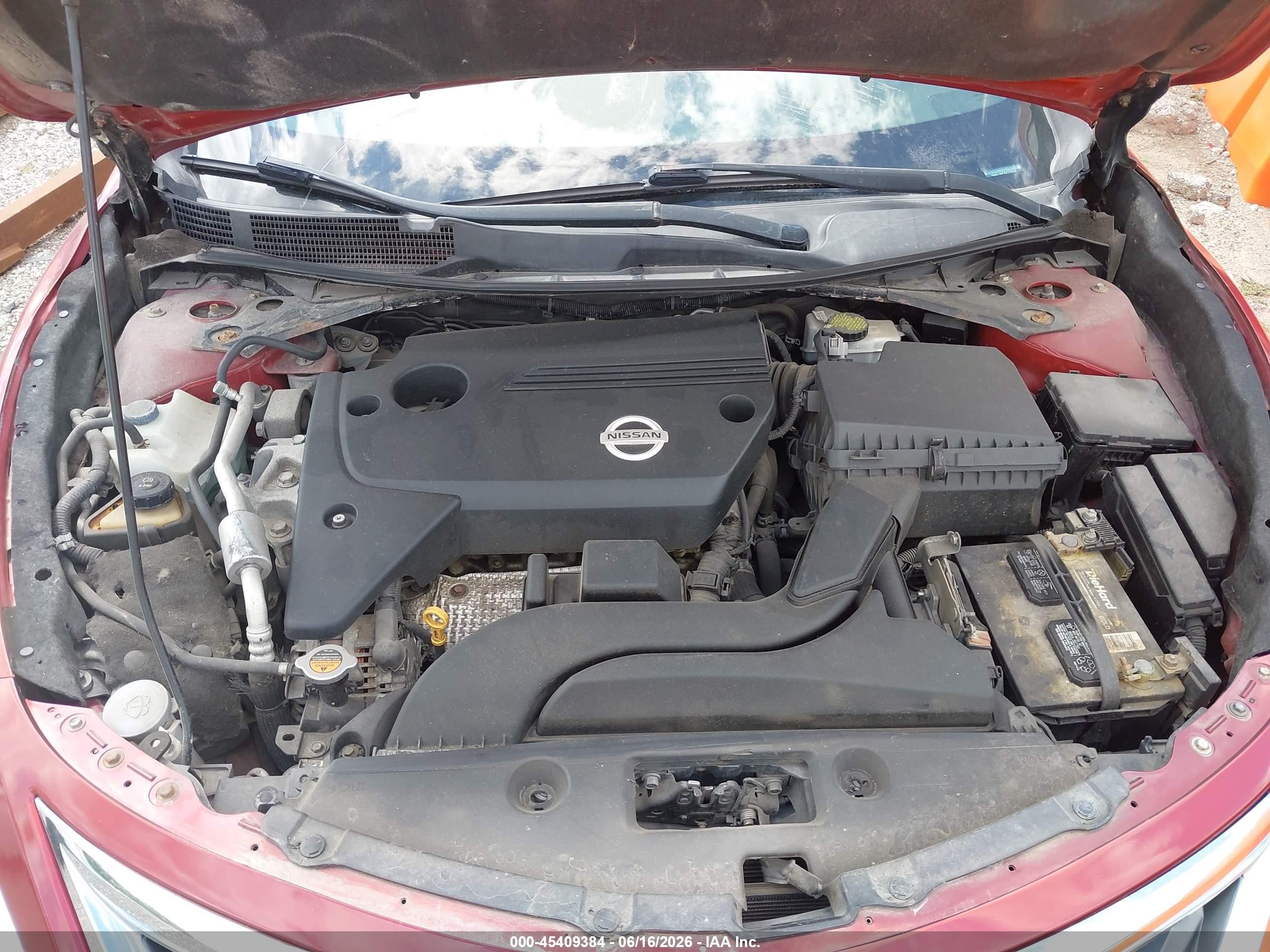 2013 Nissan Altima 2.5 Sv Red vin: 1N4AL3AP7DC175137