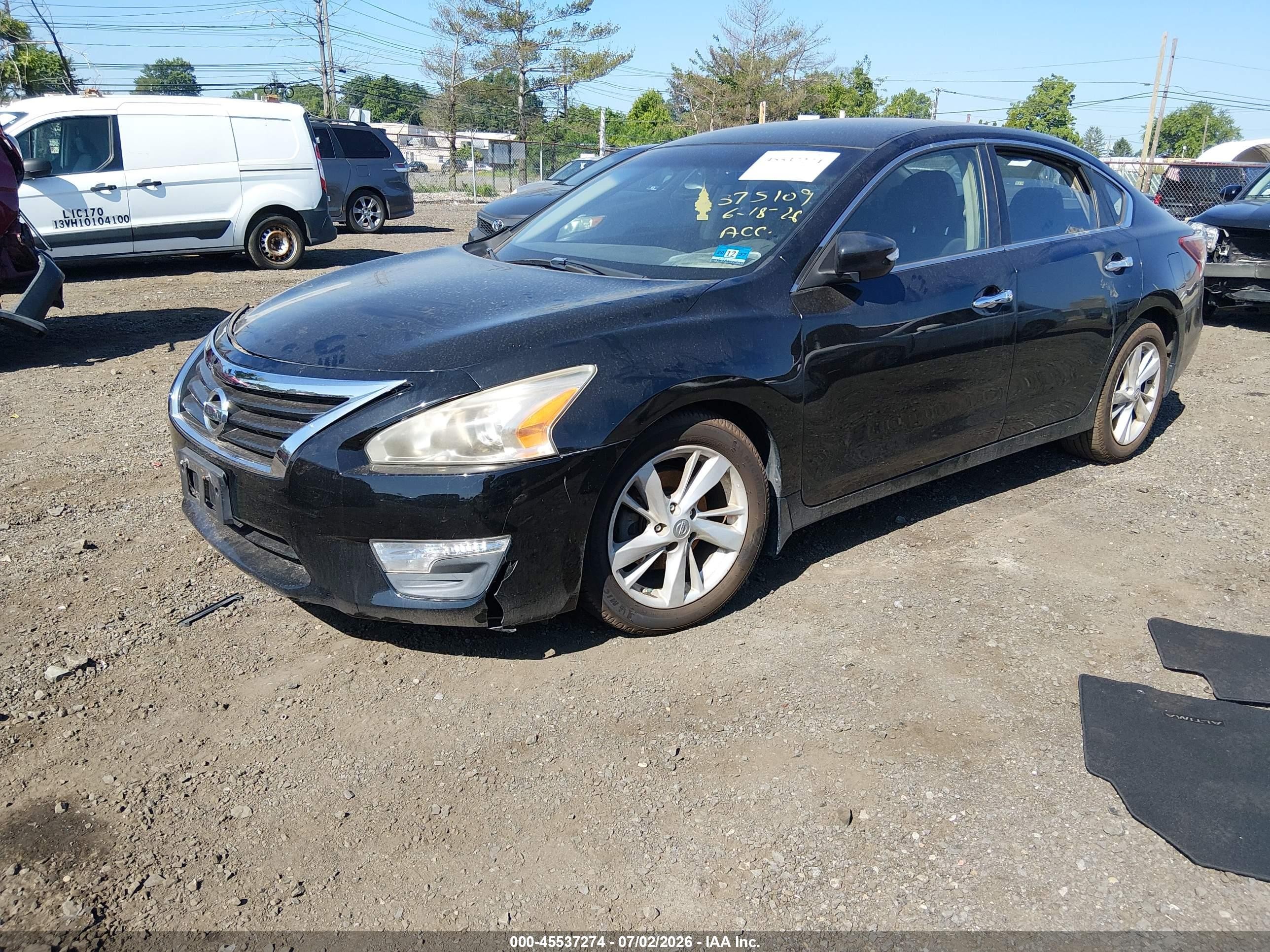 2013 Nissan Altima 2.5 Sv Black vin: 1N4AL3AP7DC178216