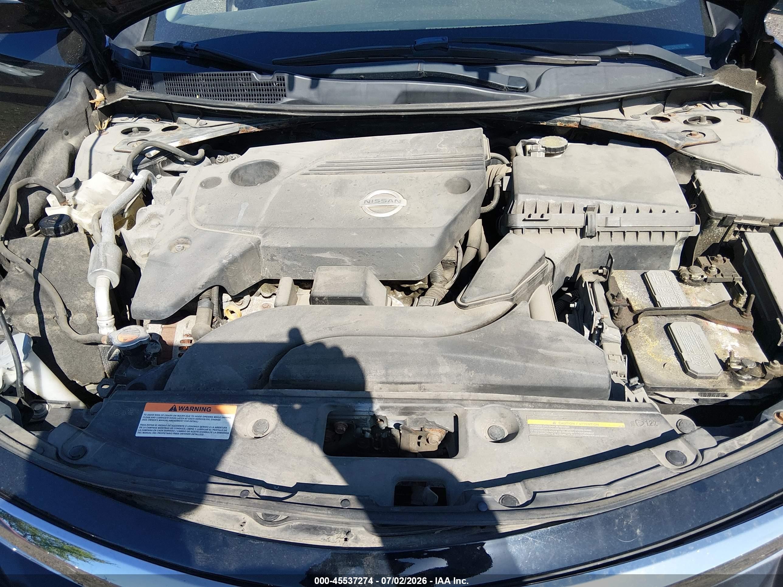 2013 Nissan Altima 2.5 Sv Black vin: 1N4AL3AP7DC178216