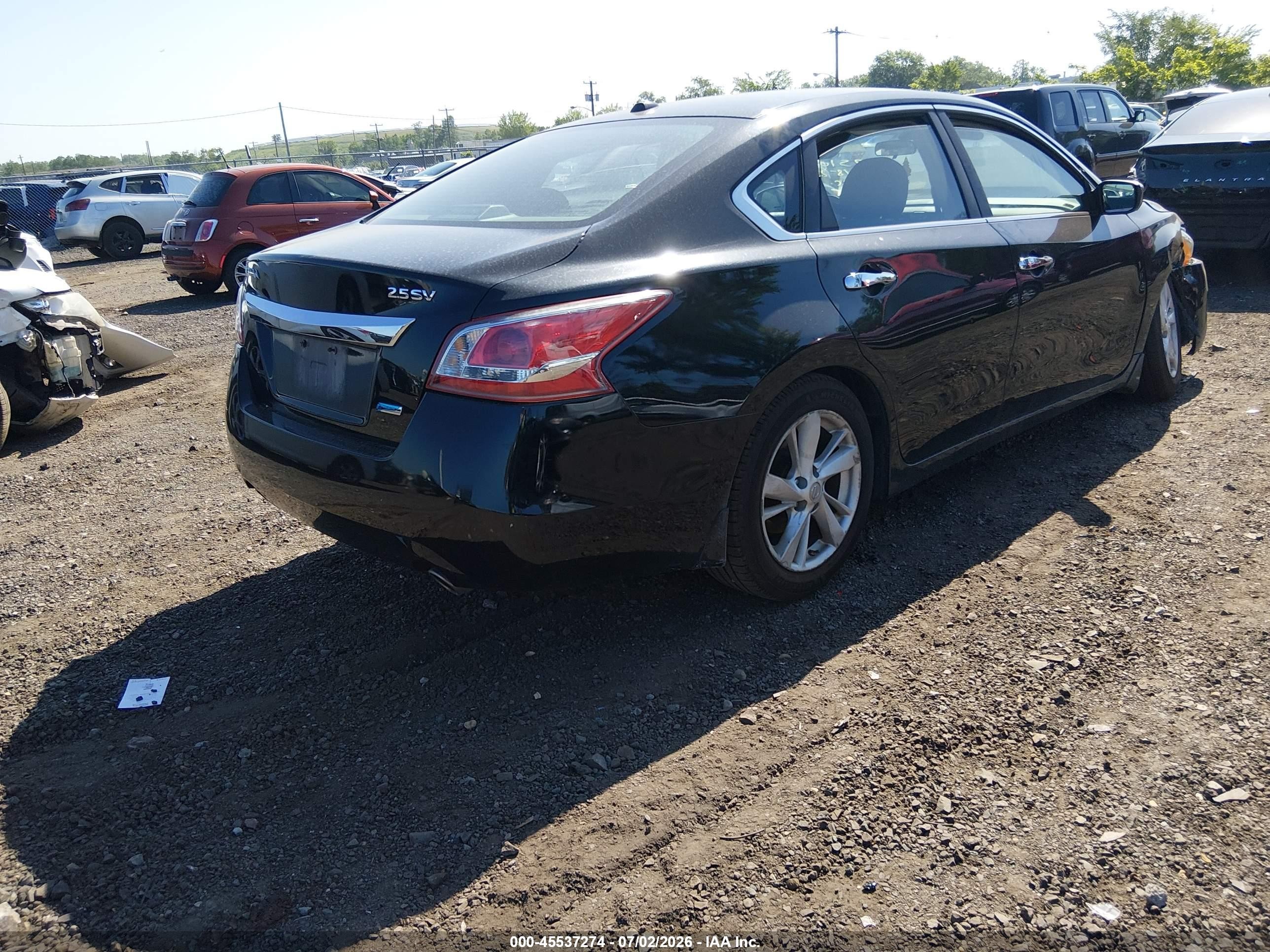2013 Nissan Altima 2.5 Sv Black vin: 1N4AL3AP7DC178216