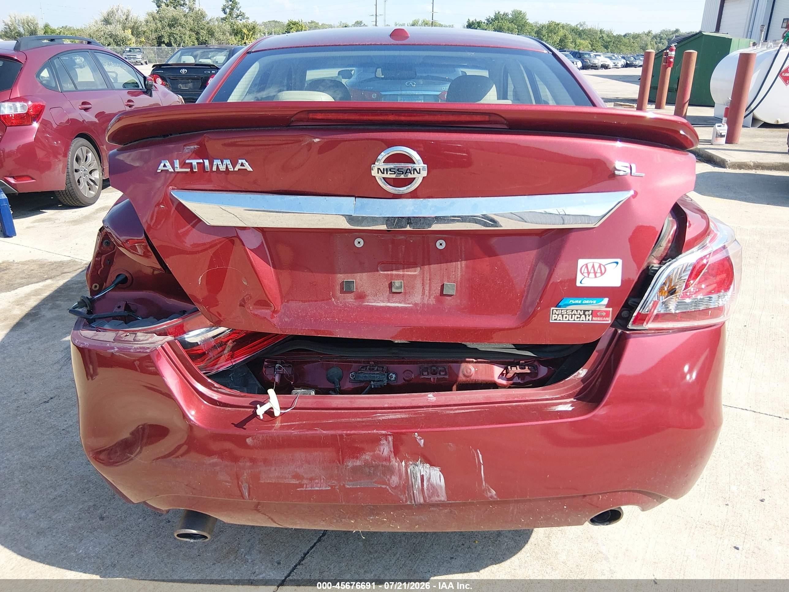 2013 Nissan Altima 2.5 Sl Red vin: 1N4AL3AP7DC190334