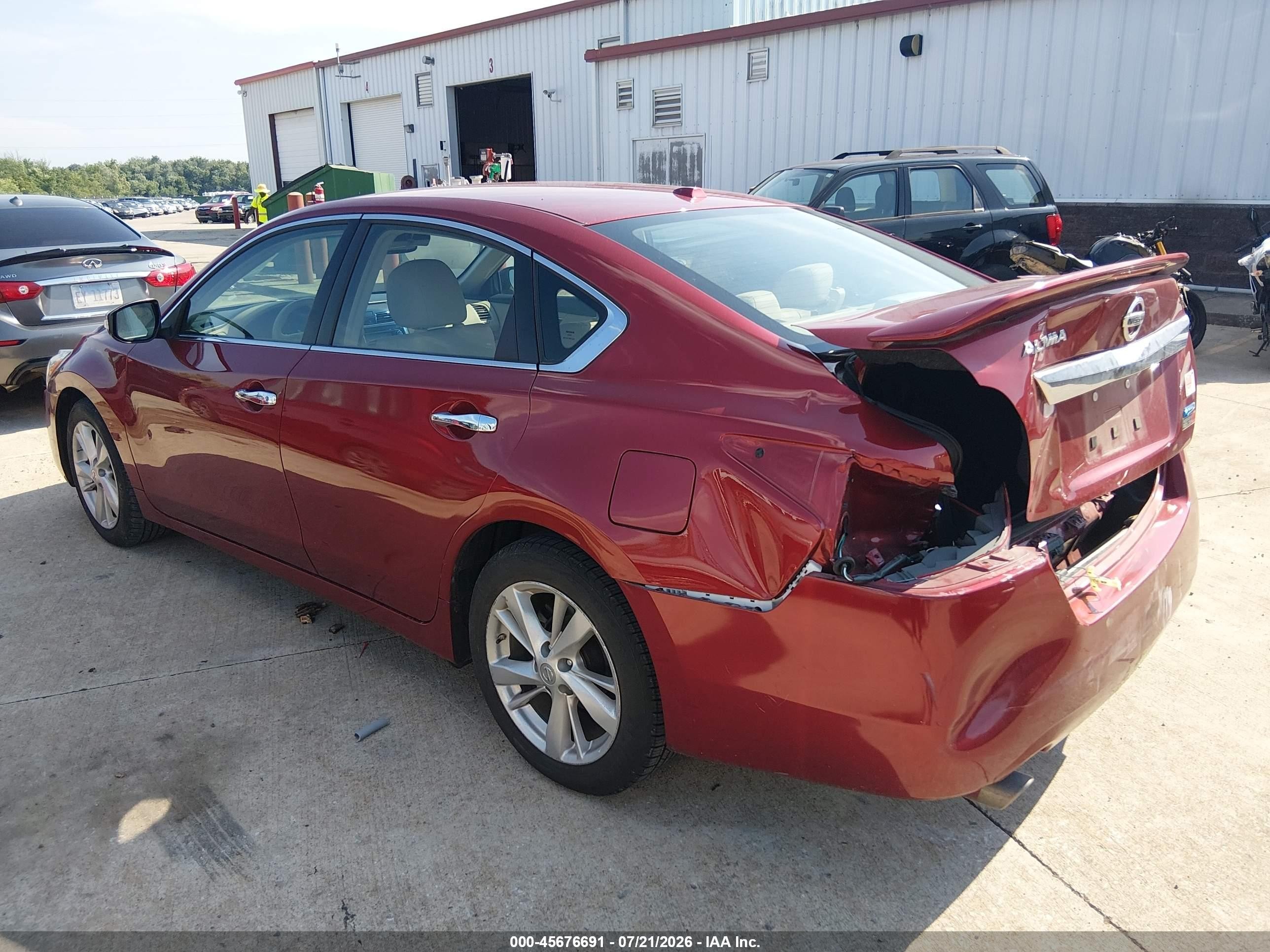 2013 Nissan Altima 2.5 Sl Red vin: 1N4AL3AP7DC190334