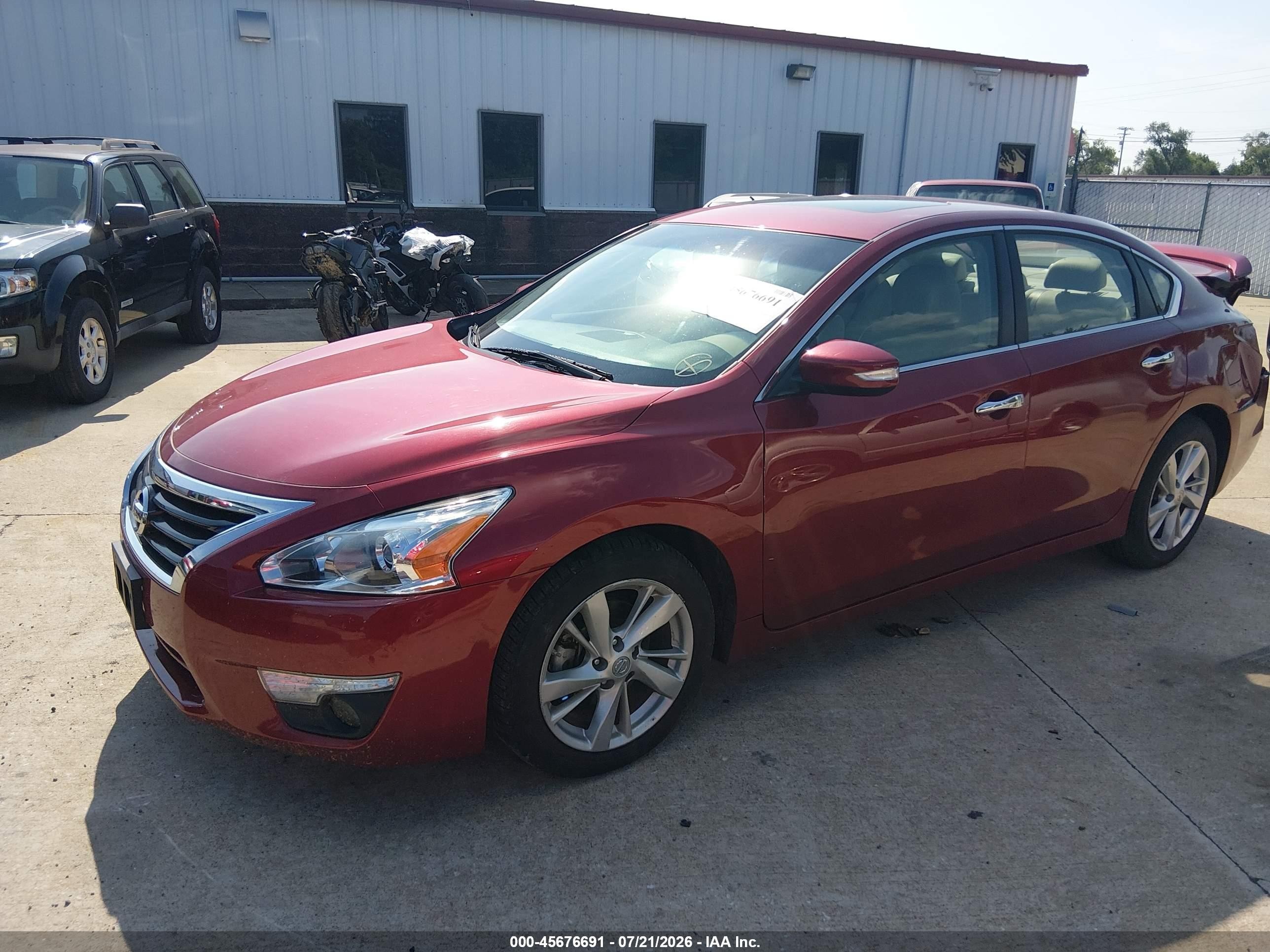 2013 Nissan Altima 2.5 Sl Red vin: 1N4AL3AP7DC190334