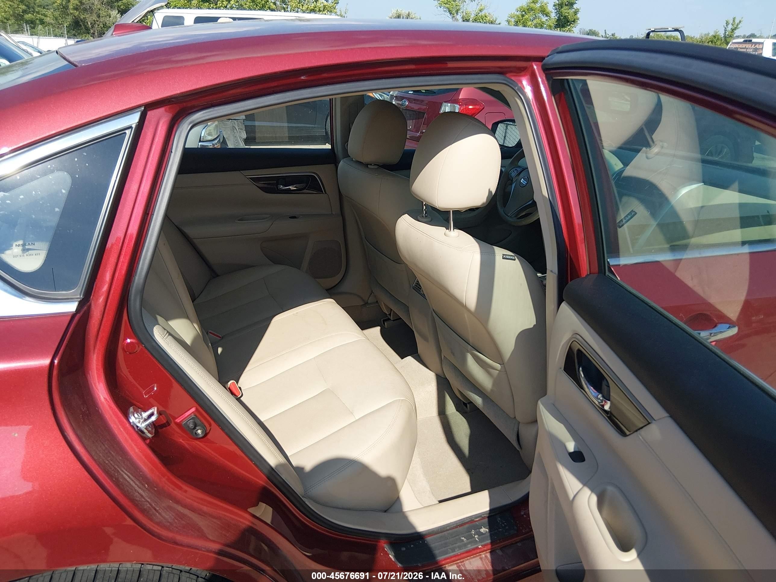 2013 Nissan Altima 2.5 Sl Red vin: 1N4AL3AP7DC190334