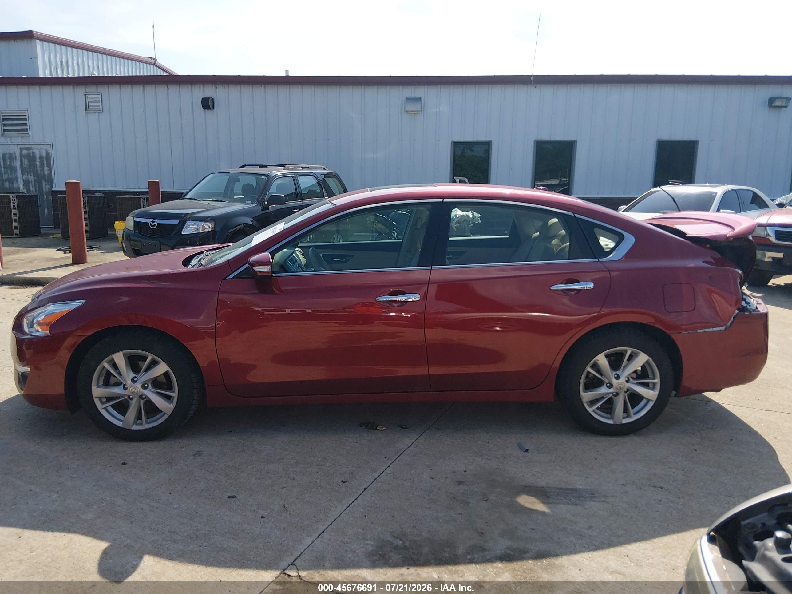2013 Nissan Altima 2.5 Sl Red vin: 1N4AL3AP7DC190334
