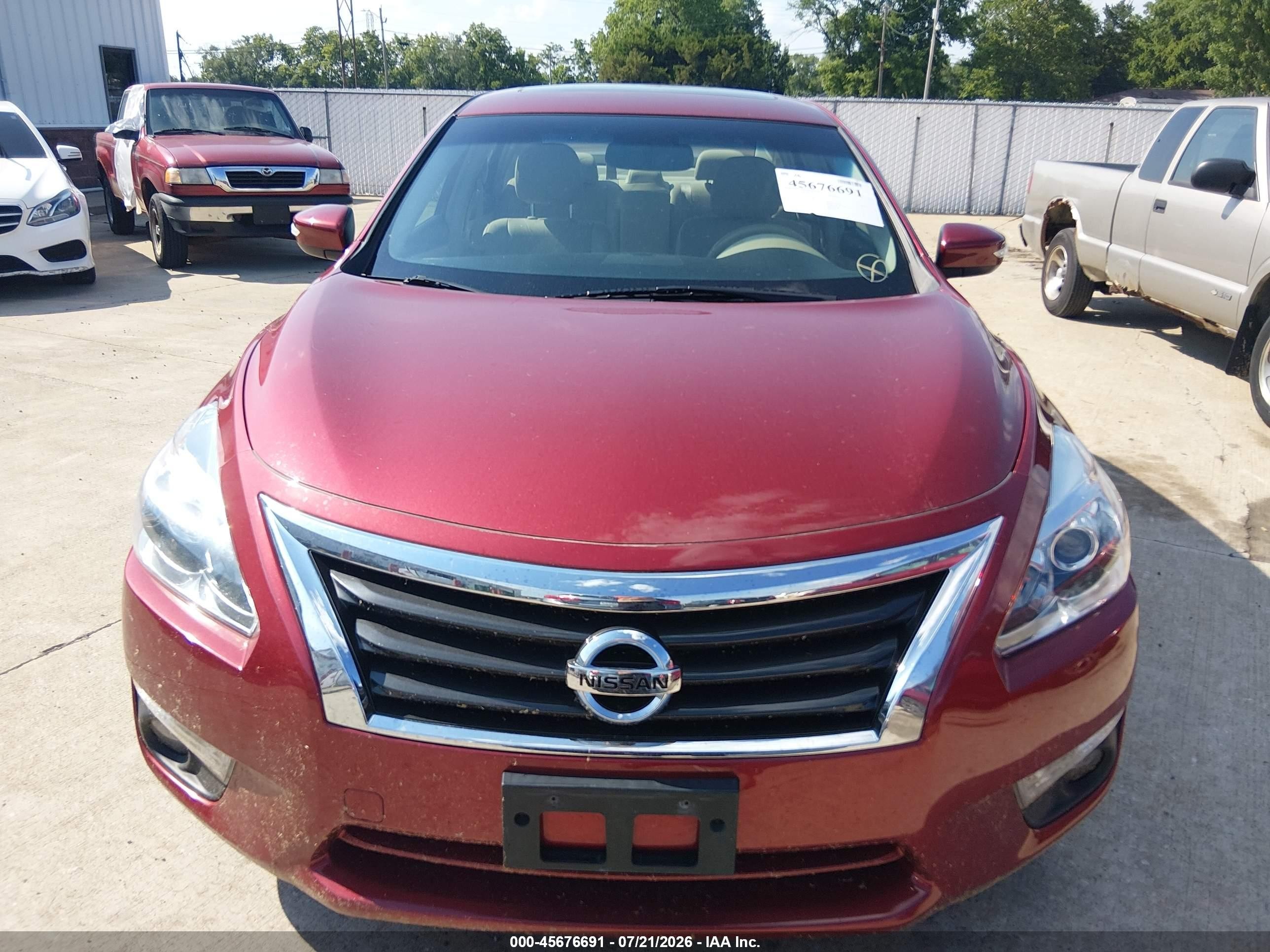 2013 Nissan Altima 2.5 Sl Red vin: 1N4AL3AP7DC190334