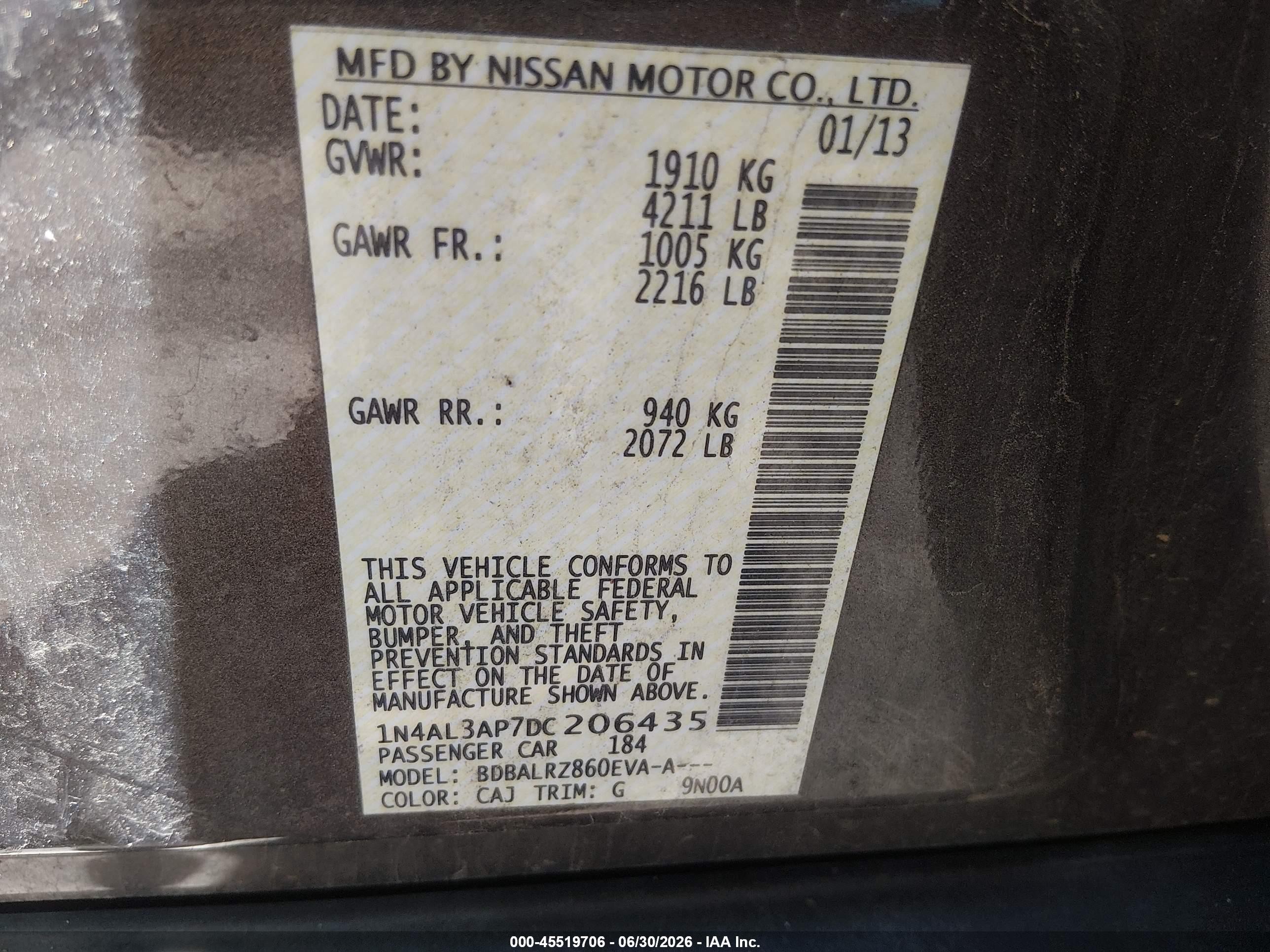 2013 Nissan Altima 2.5 S Brown vin: 1N4AL3AP7DC206435