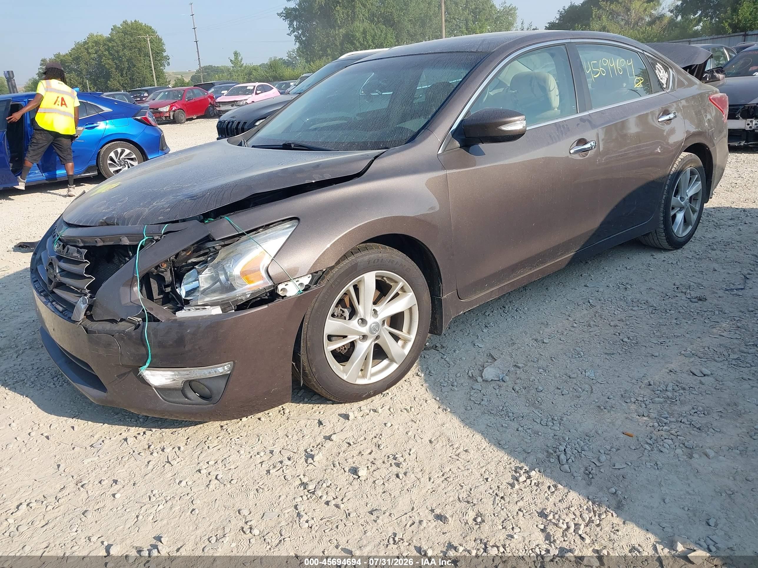 2013 Nissan Altima 2.5 Sl Brown vin: 1N4AL3AP7DC208377