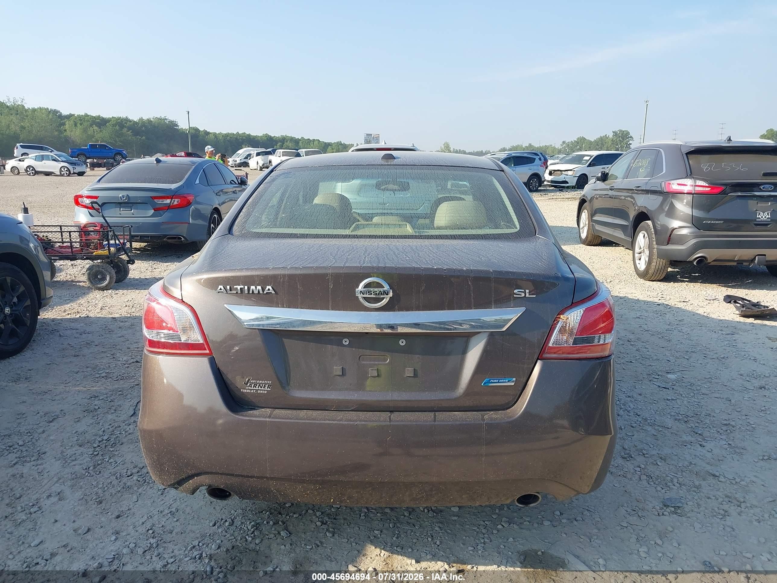 2013 Nissan Altima 2.5 Sl Brown vin: 1N4AL3AP7DC208377