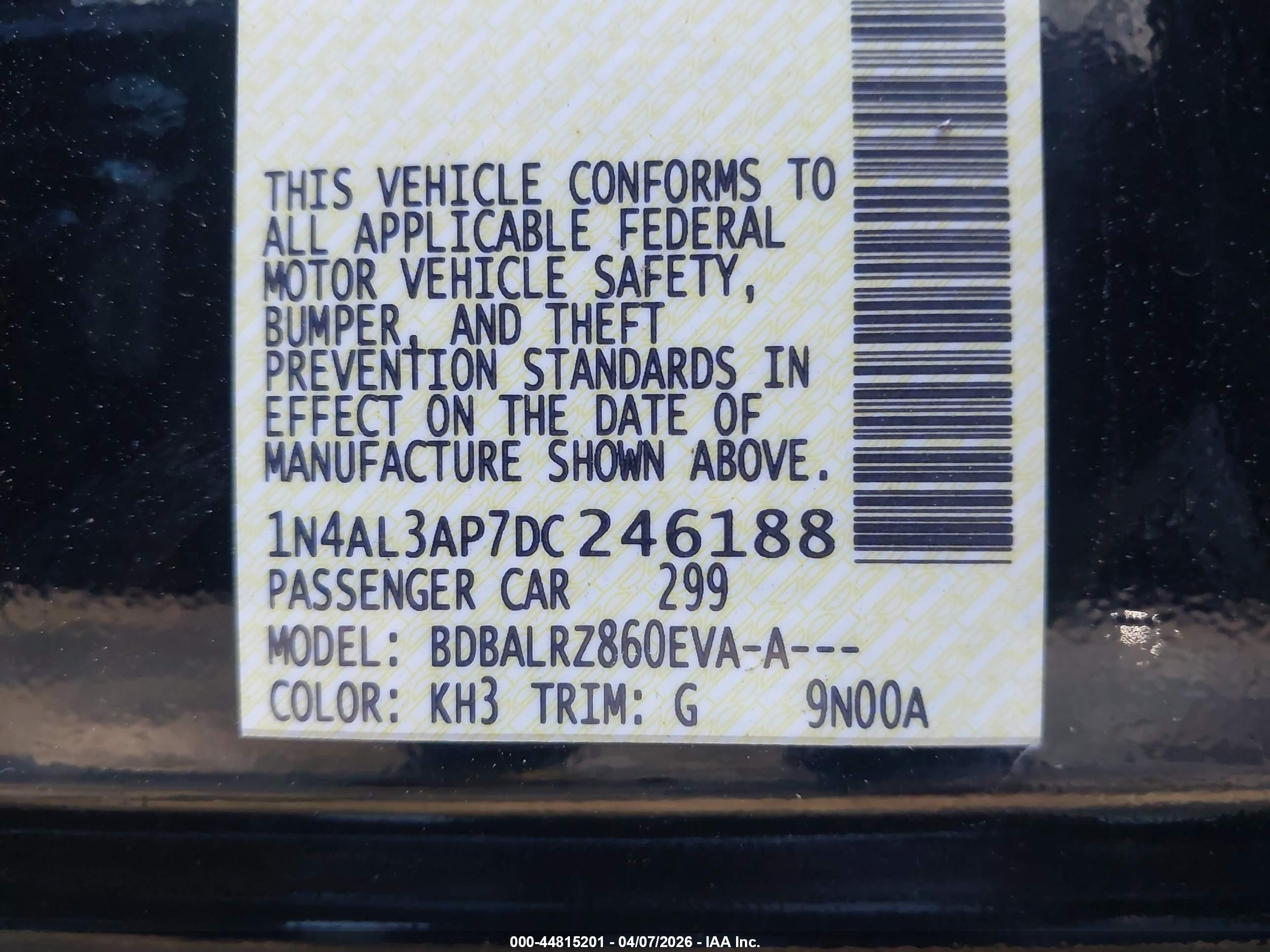 2013 Nissan Altima 2.5 S Black vin: 1N4AL3AP7DC246188