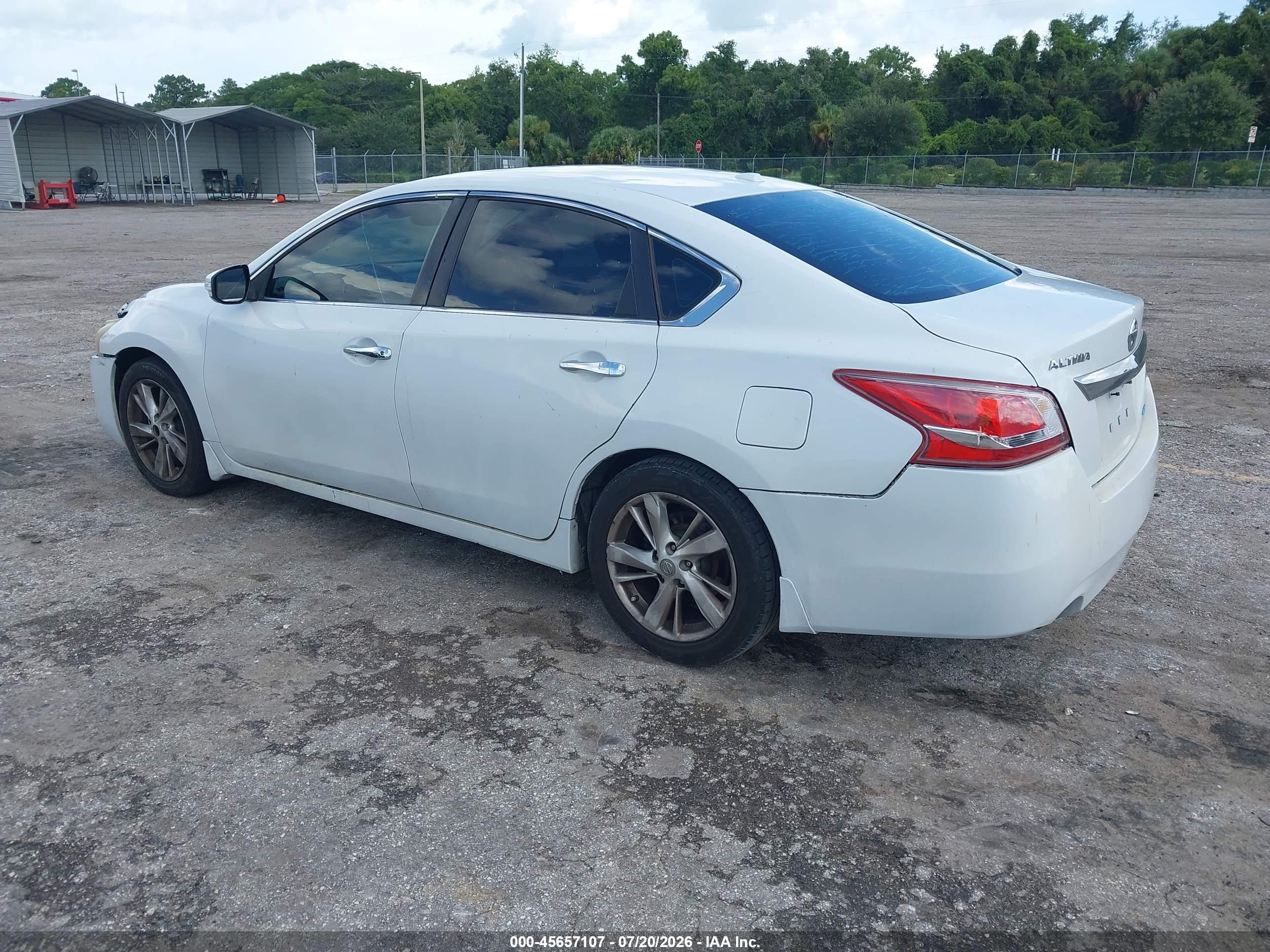 2013 Nissan Altima 2.5 Sl White vin: 1N4AL3AP7DC249821