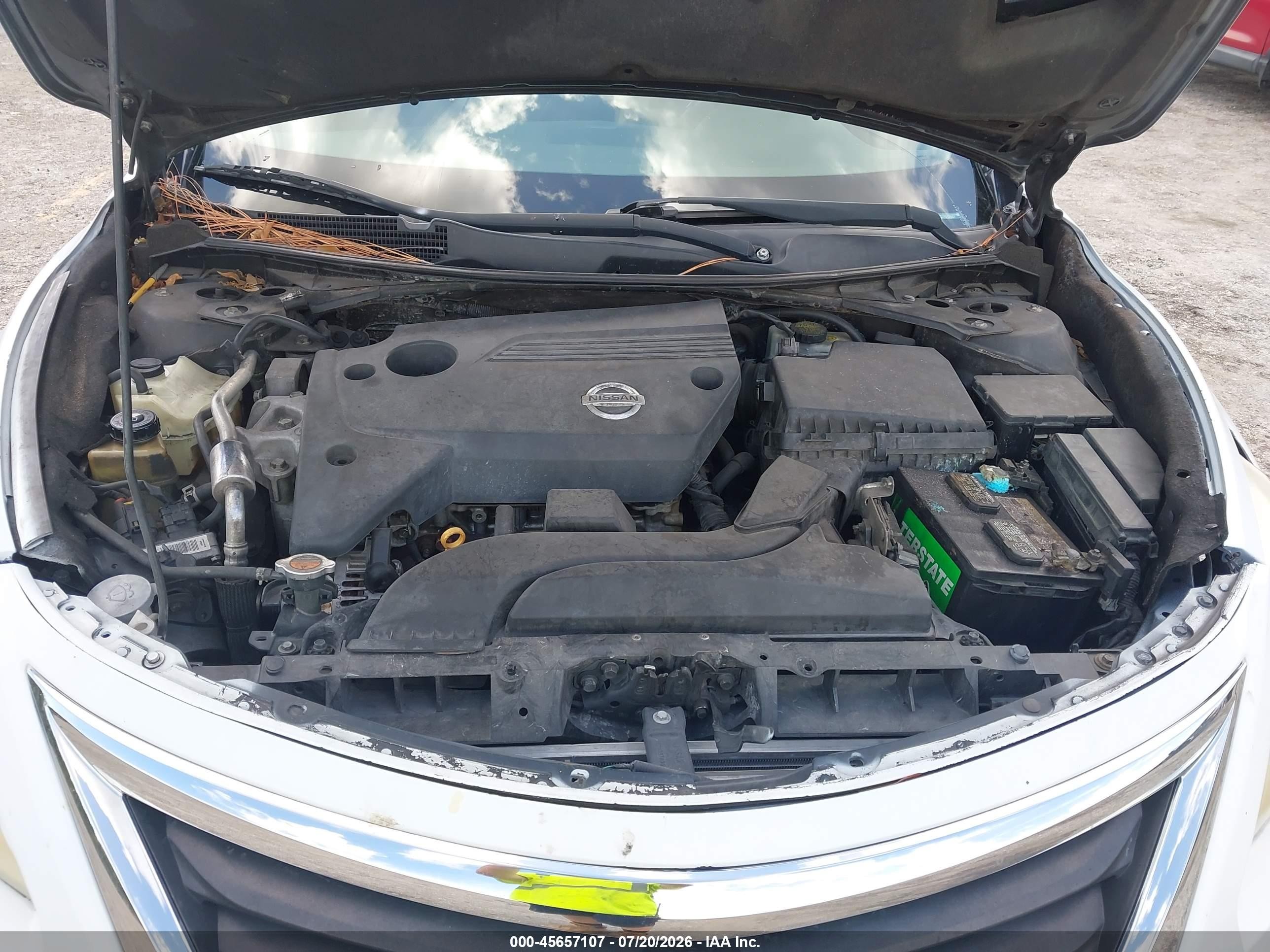2013 Nissan Altima 2.5 Sl White vin: 1N4AL3AP7DC249821