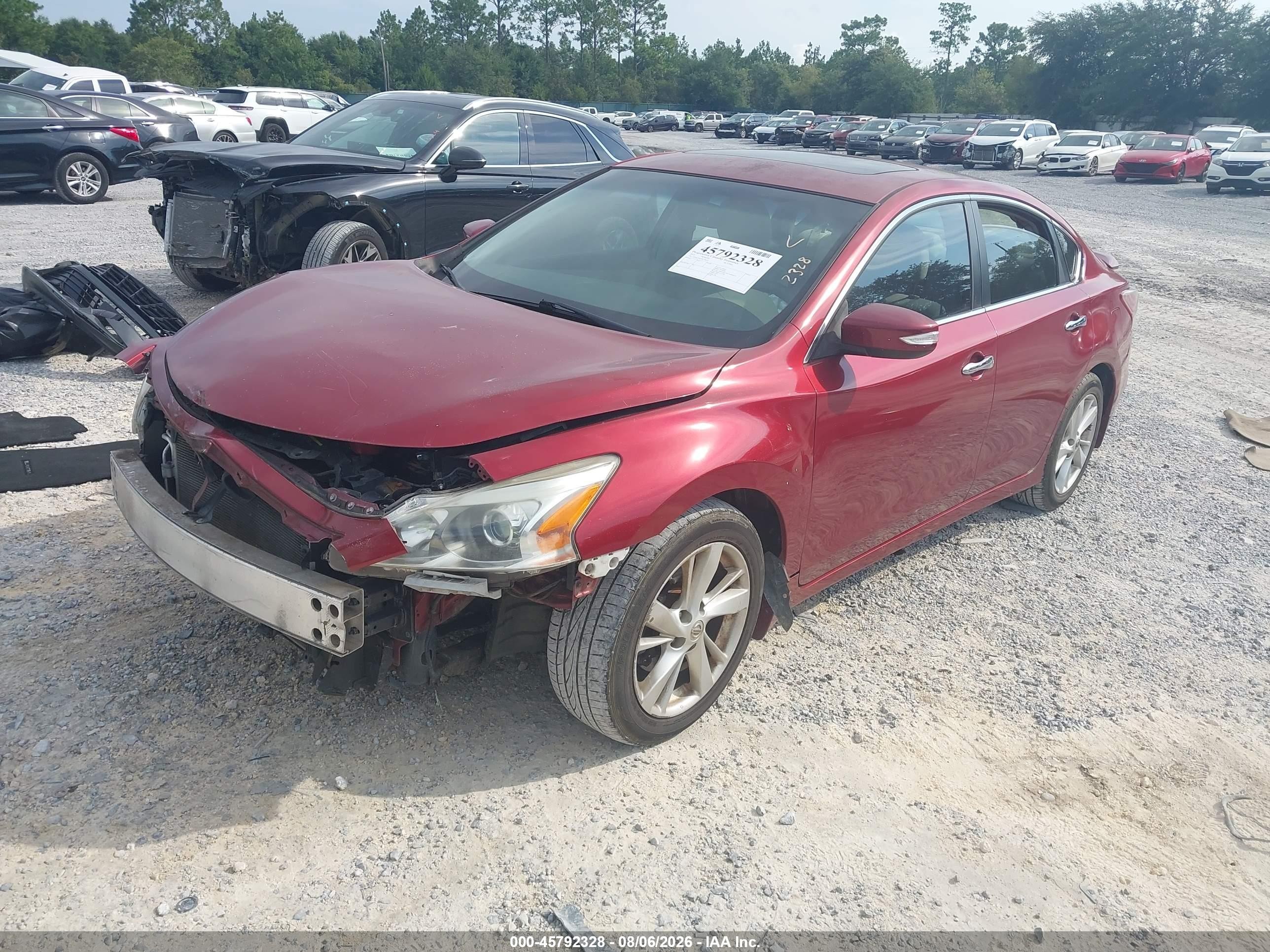2013 Nissan Altima 2.5 Sv Red vin: 1N4AL3AP7DC254307