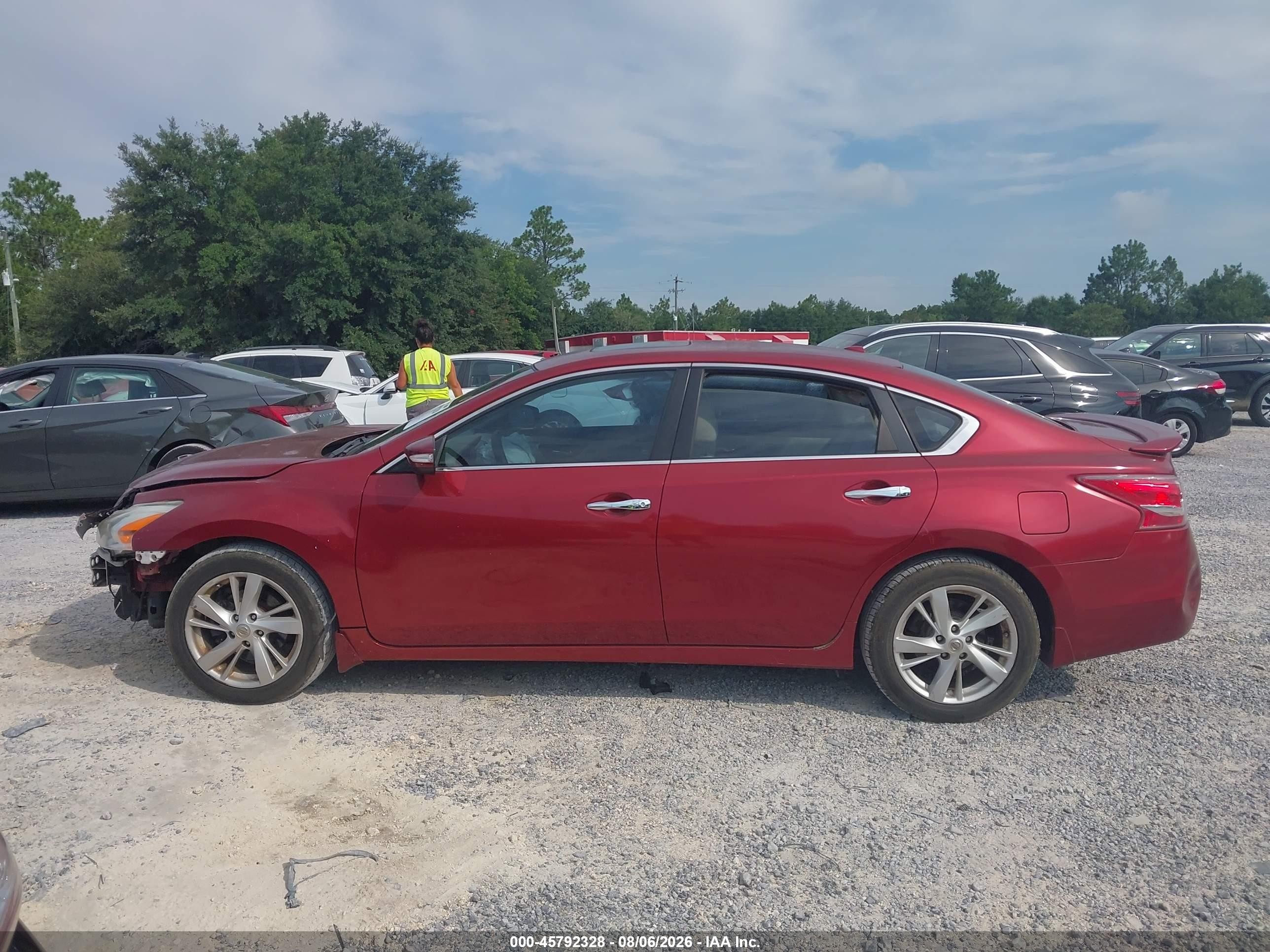 2013 Nissan Altima 2.5 Sv Red vin: 1N4AL3AP7DC254307