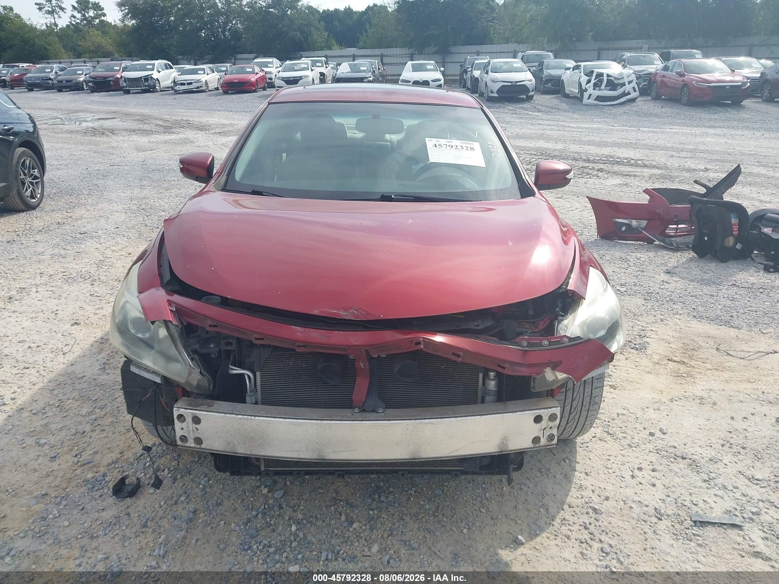 2013 Nissan Altima 2.5 Sv Red vin: 1N4AL3AP7DC254307