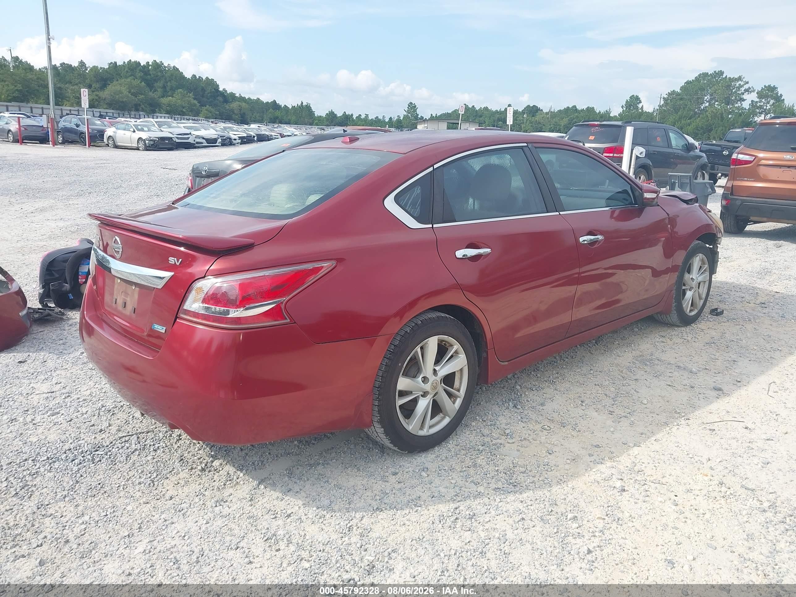 2013 Nissan Altima 2.5 Sv Red vin: 1N4AL3AP7DC254307