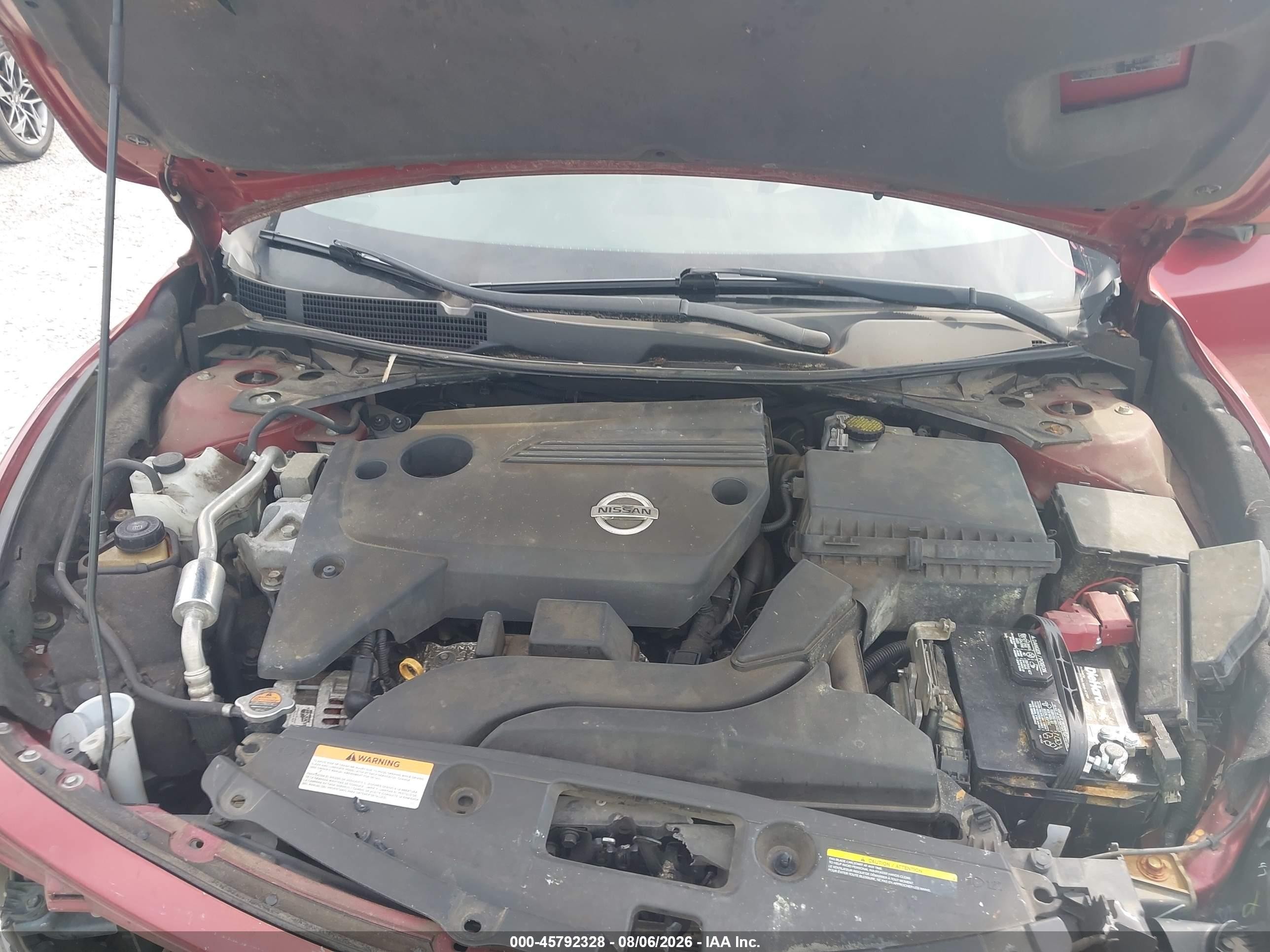 2013 Nissan Altima 2.5 Sv Red vin: 1N4AL3AP7DC254307