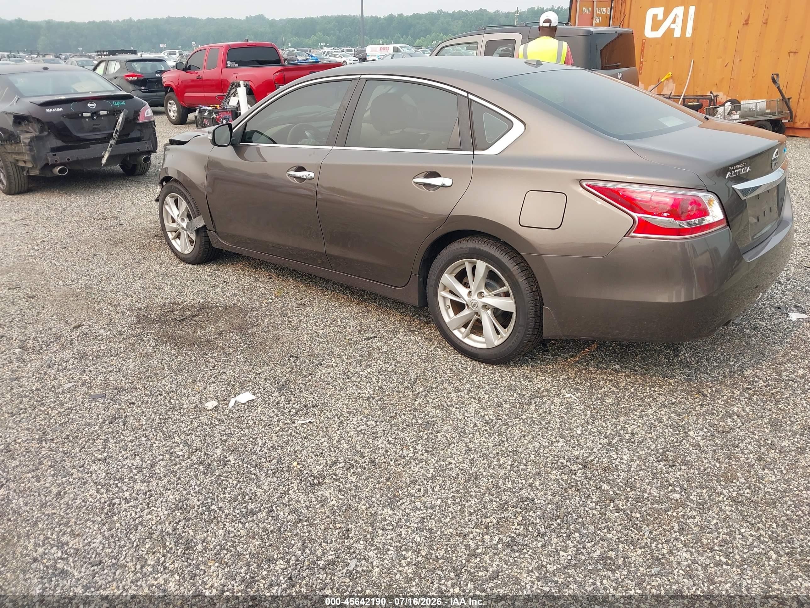 2013 Nissan Altima 2.5 Sv Brown vin: 1N4AL3AP7DC268613