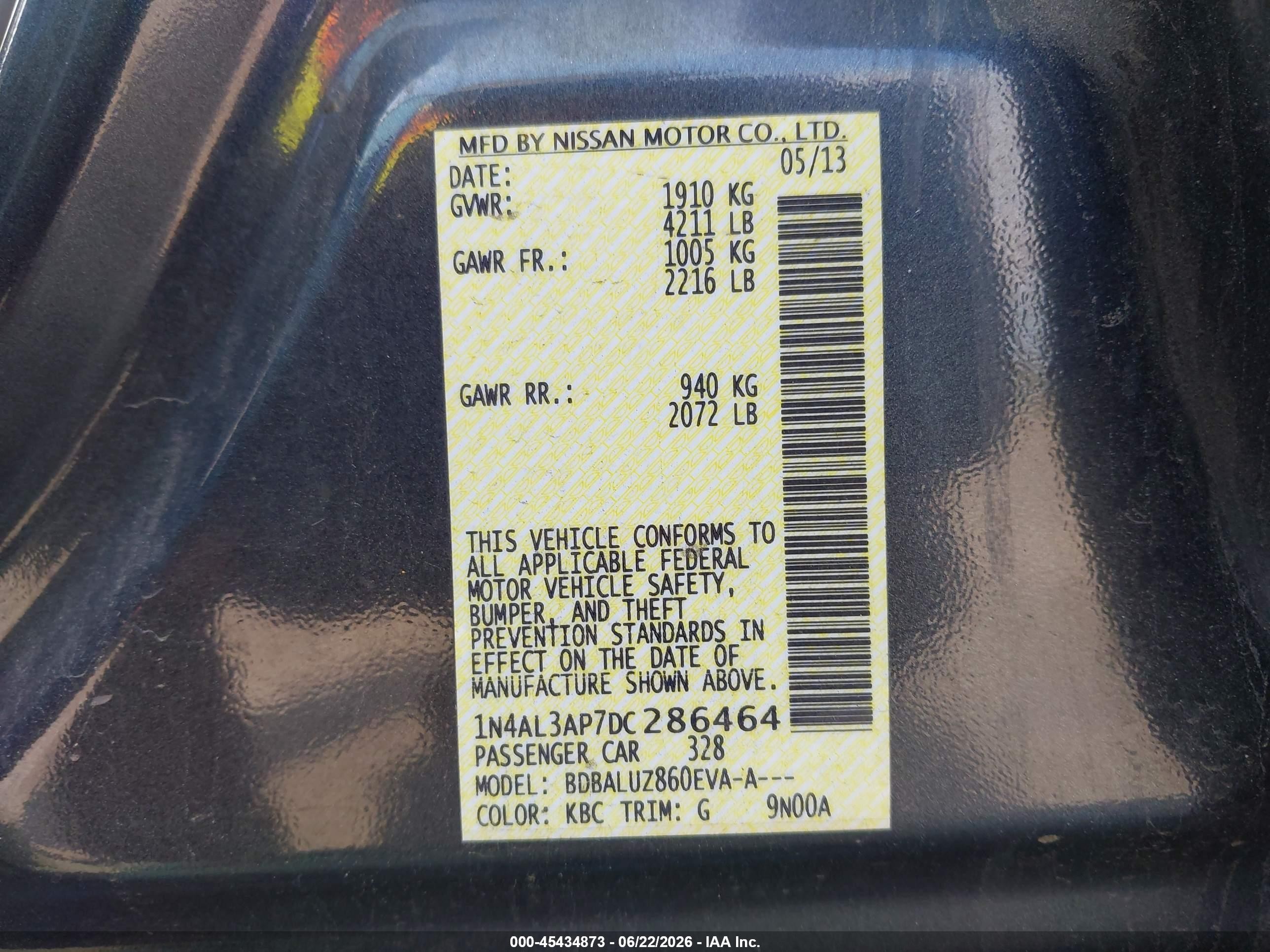 2013 Nissan Altima 2.5 Sv Gray vin: 1N4AL3AP7DC286464