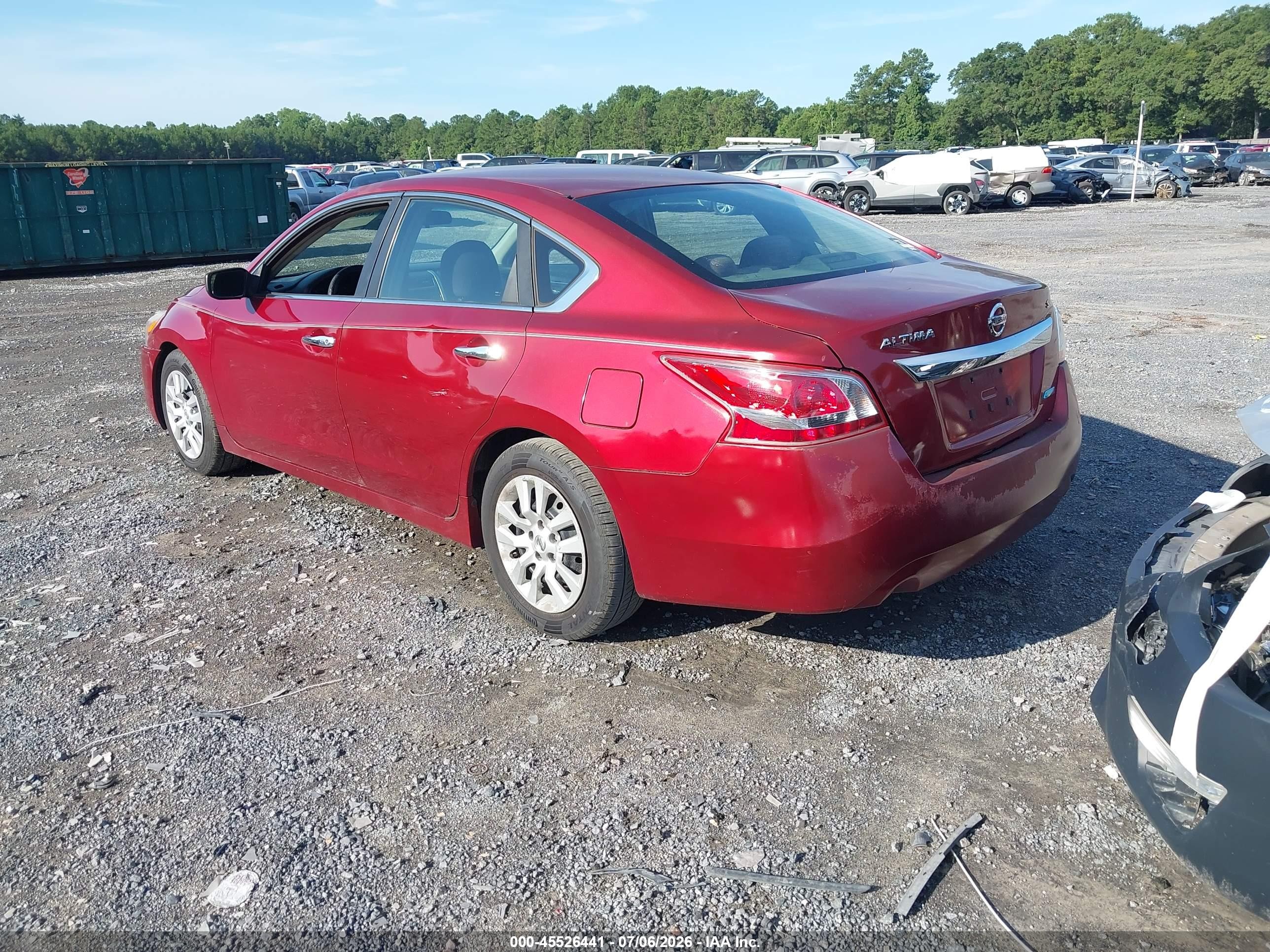 2013 Nissan Altima 2.5 S Red vin: 1N4AL3AP7DC290529