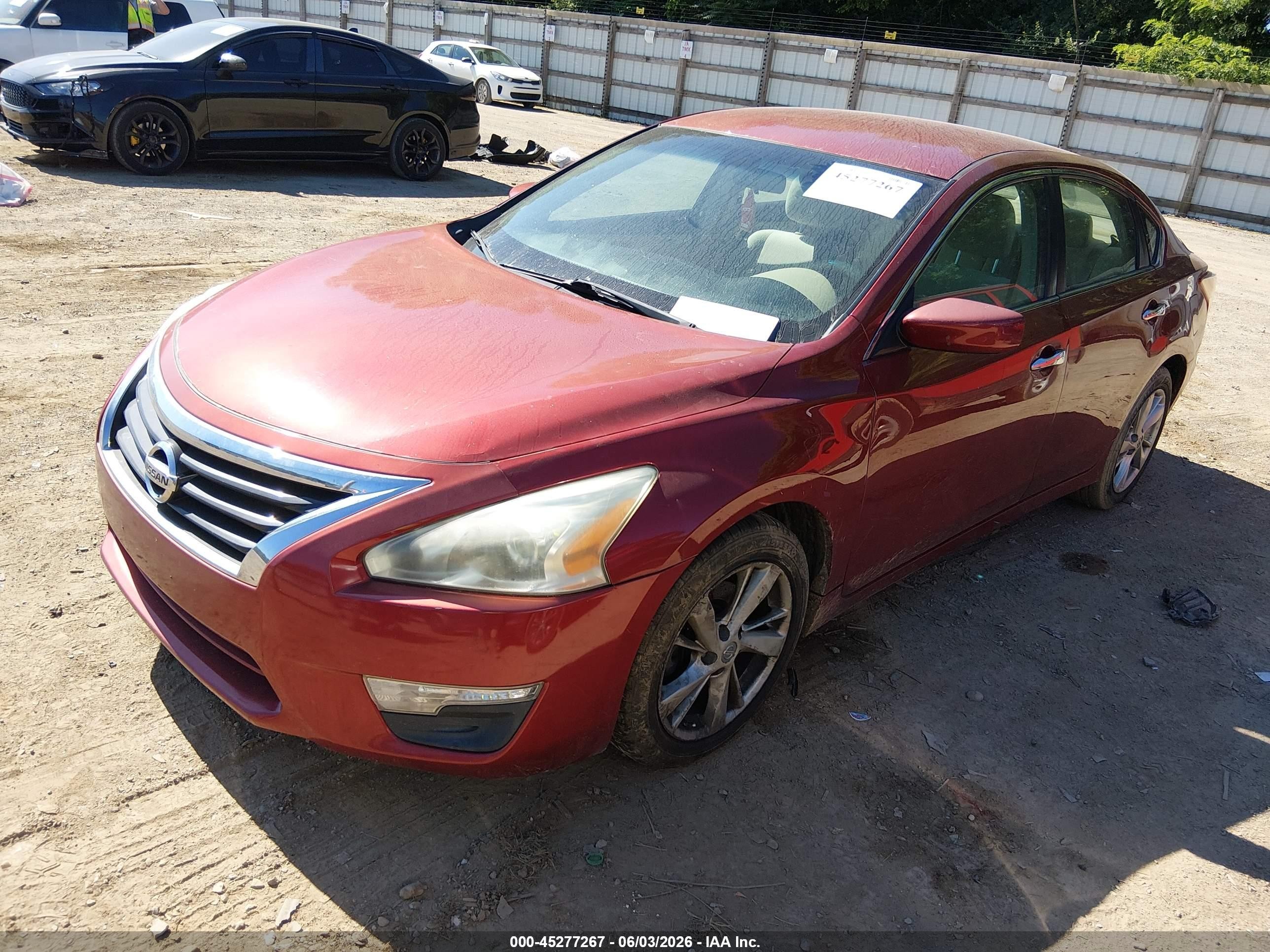 2013 Nissan Altima 2.5 Sv Maroon vin: 1N4AL3AP7DN443205