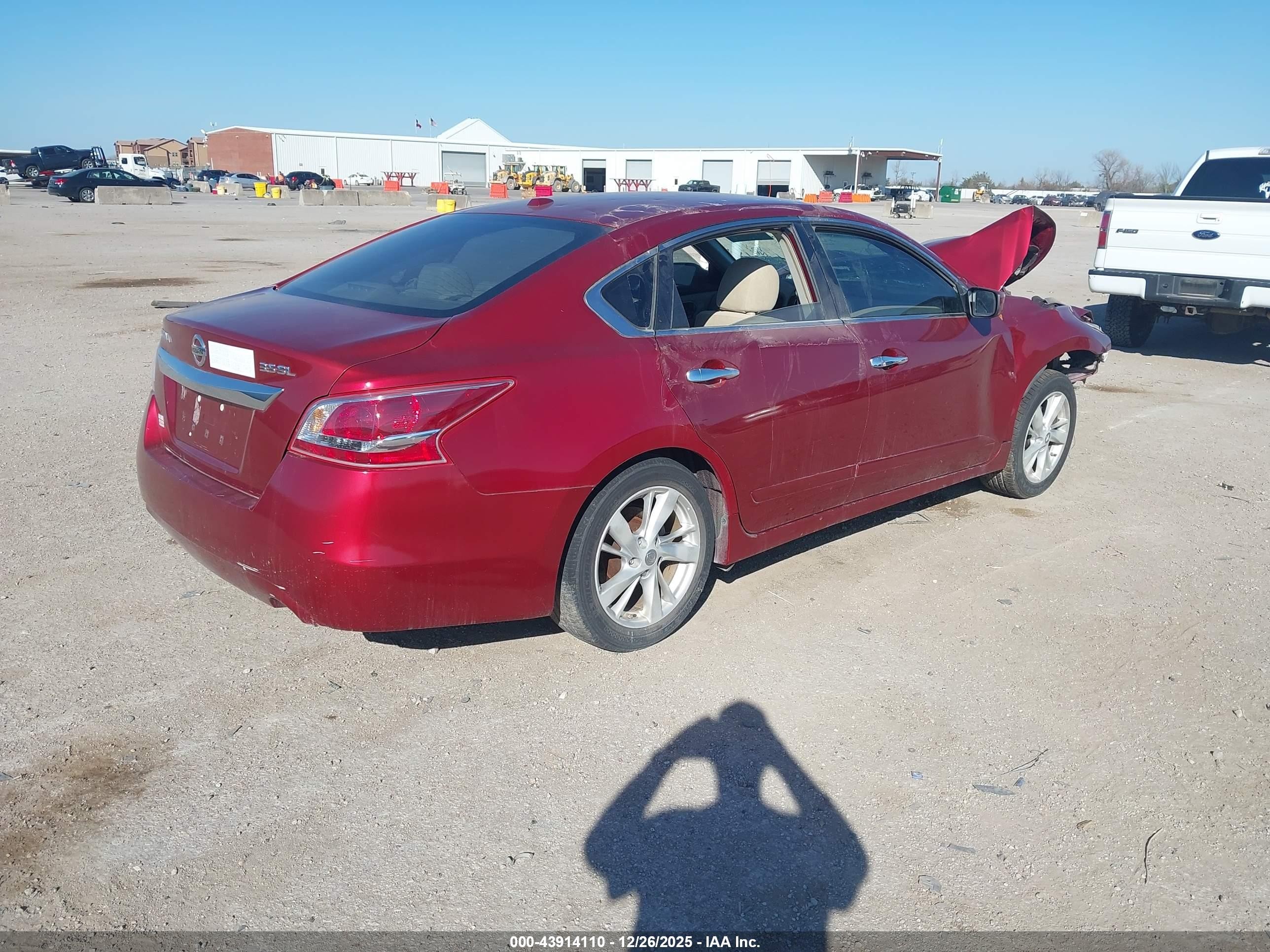 2013 Nissan Altima 2.5 Sv Red vin: 1N4AL3AP7DN445021