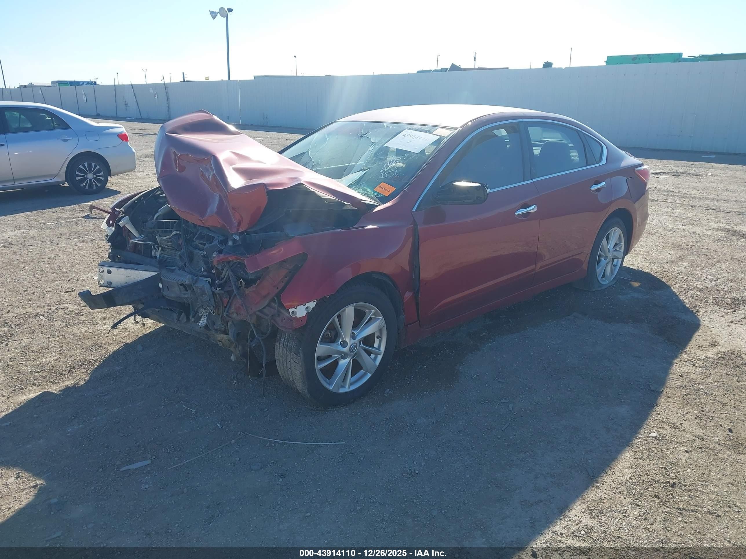 2013 Nissan Altima 2.5 Sv Red vin: 1N4AL3AP7DN445021