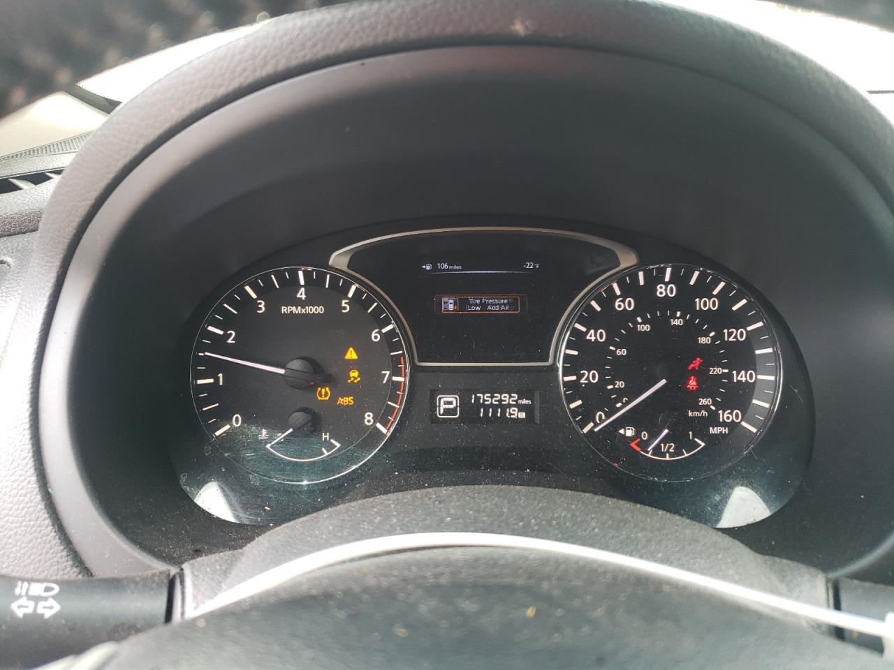 2013 Nissan Altima 2.5 Burgundy vin: 1N4AL3AP7DN456052 Damage: Warning - Tire Pressure, On, Unacceptable