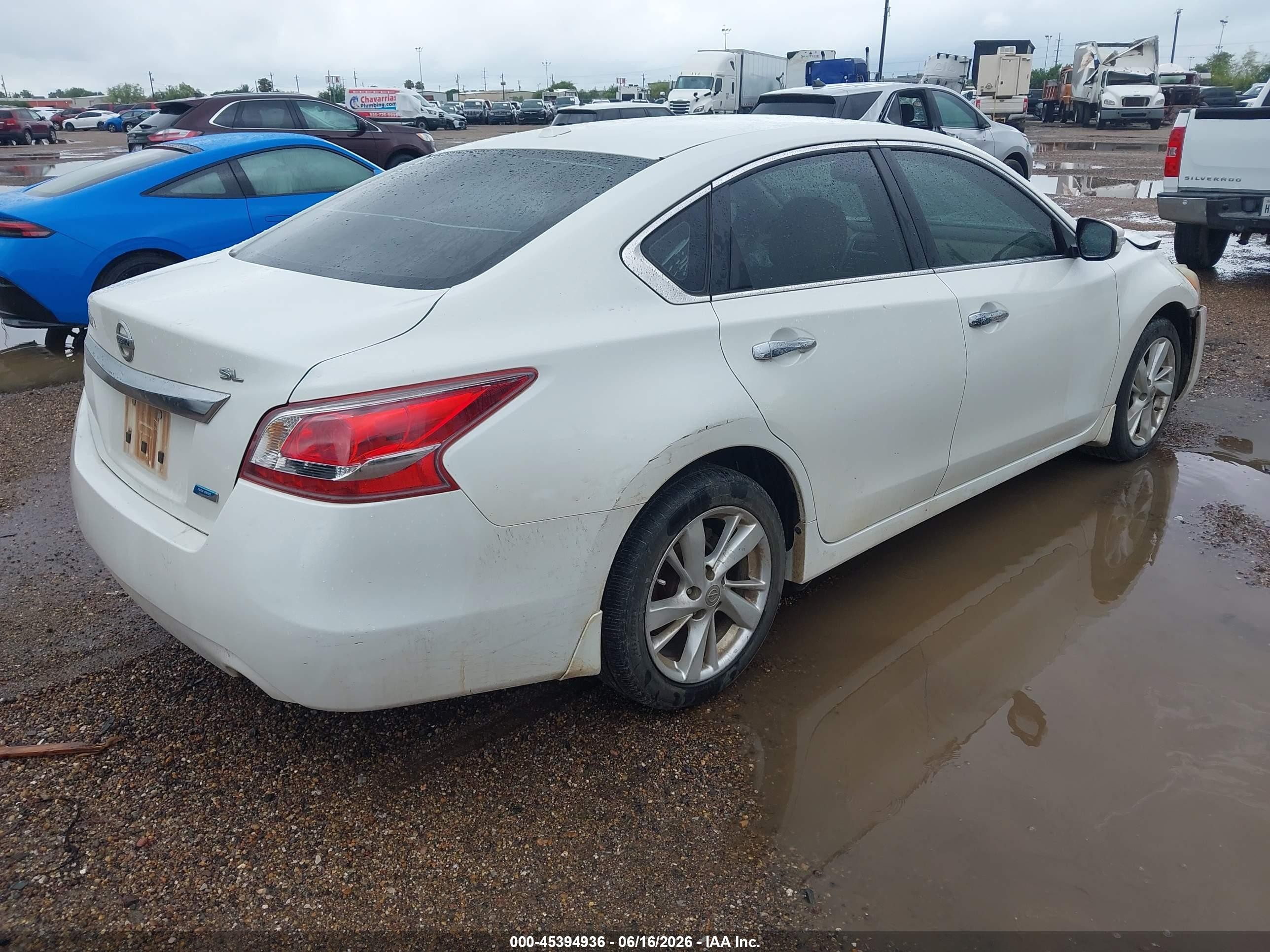 2013 Nissan Altima 2.5 Sl White vin: 1N4AL3AP7DN479427