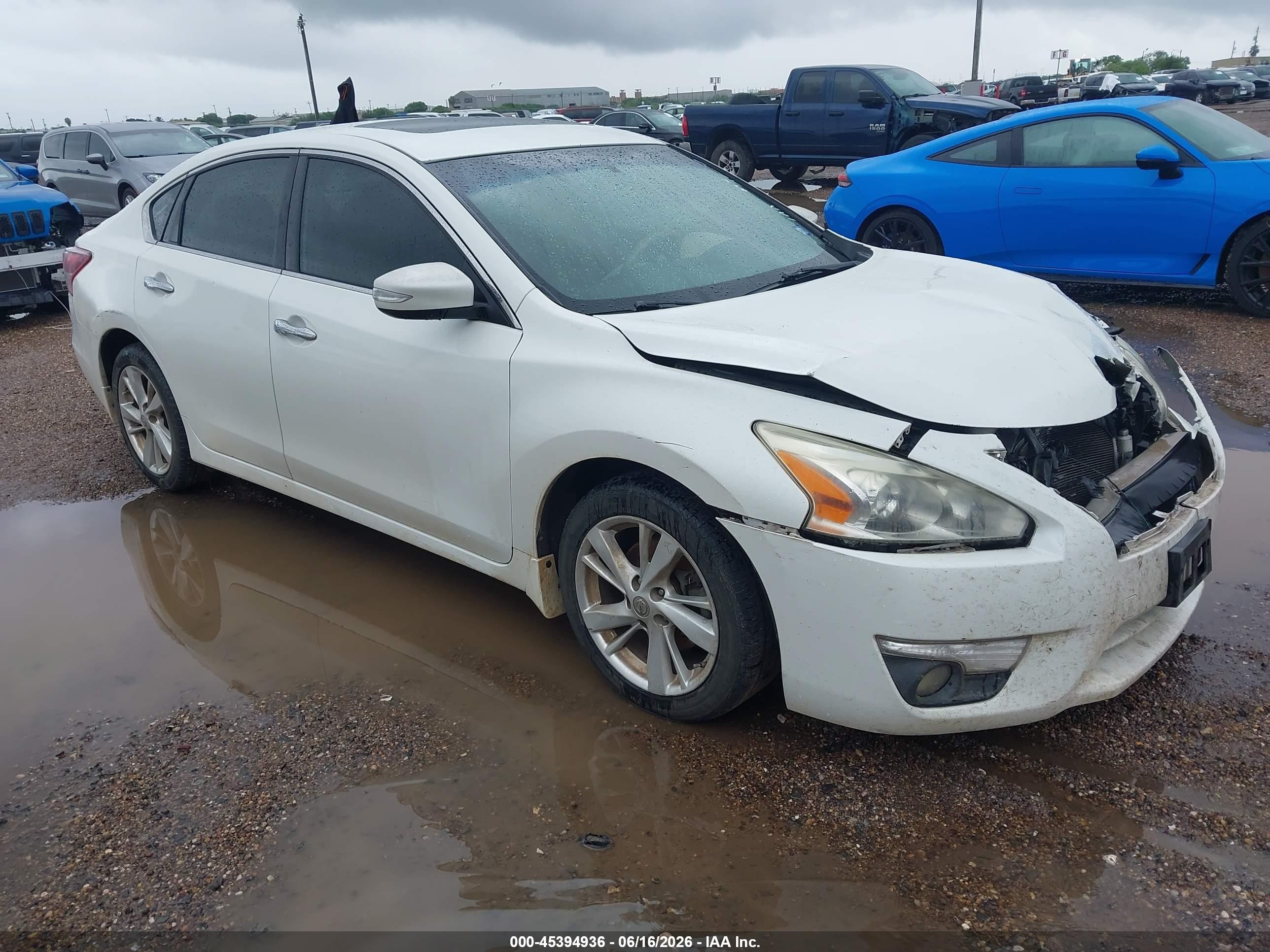 2013 Nissan Altima 2.5 Sl White vin: 1N4AL3AP7DN479427
