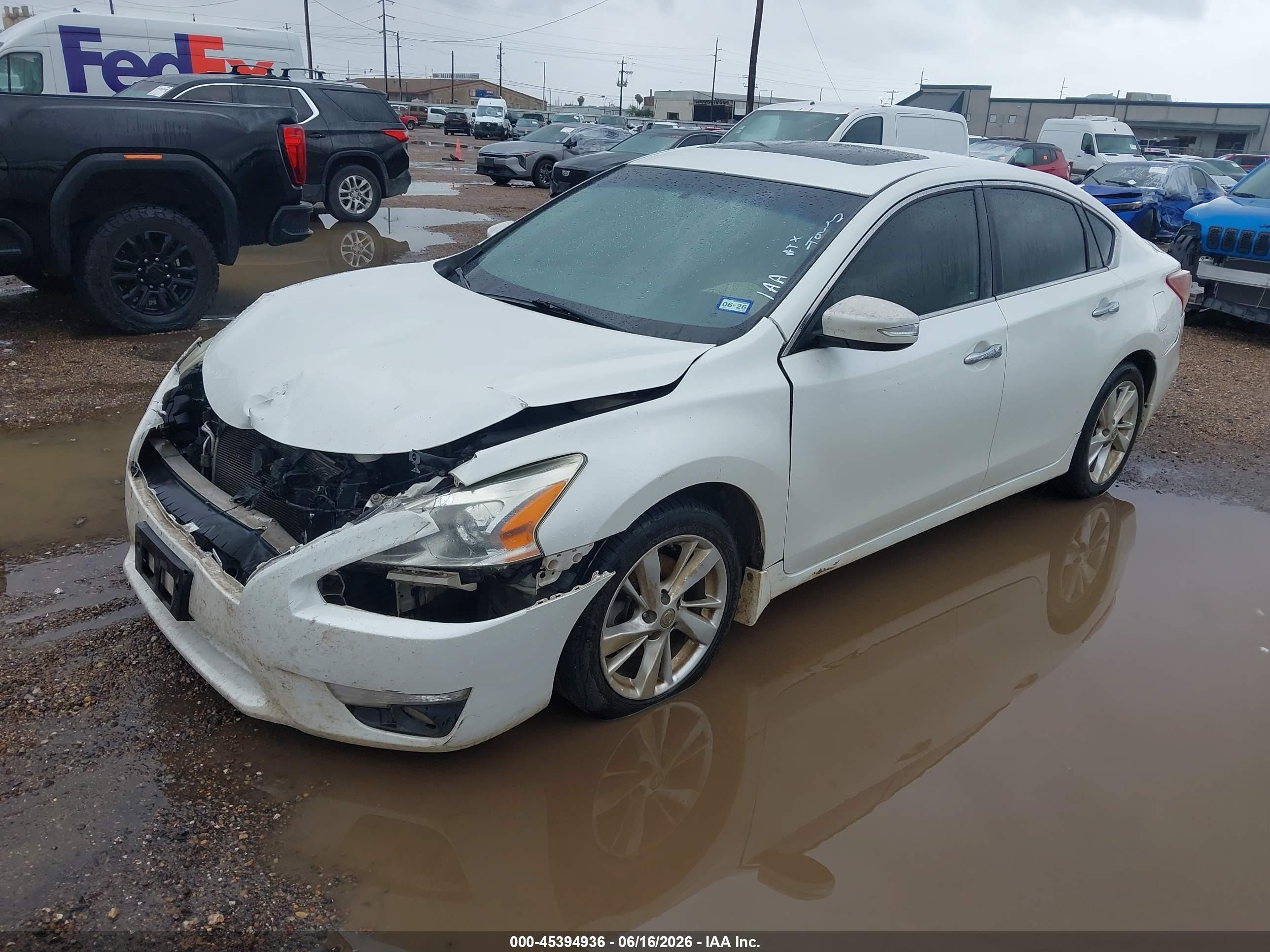 2013 Nissan Altima 2.5 Sl White vin: 1N4AL3AP7DN479427
