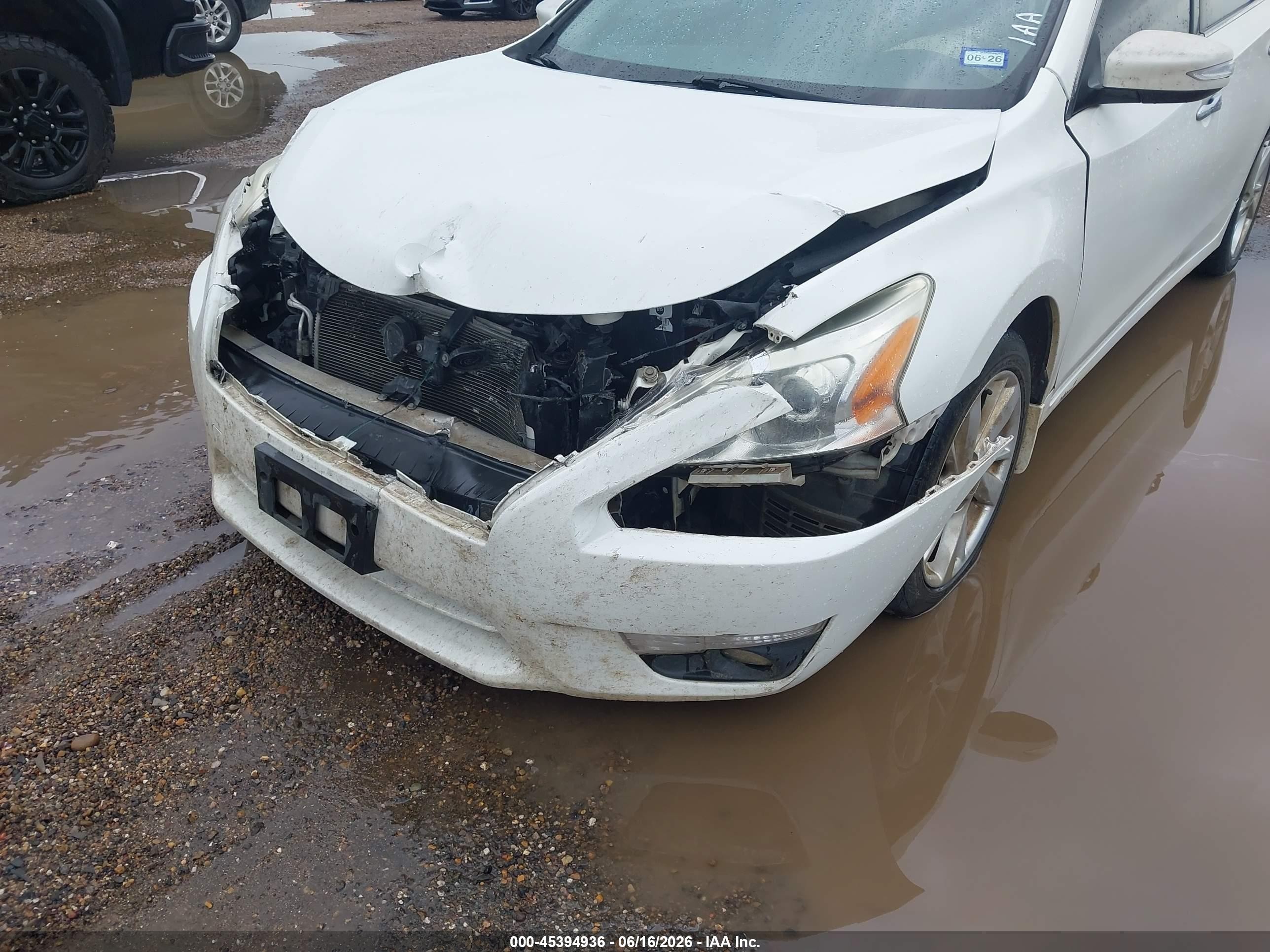 2013 Nissan Altima 2.5 Sl White vin: 1N4AL3AP7DN479427