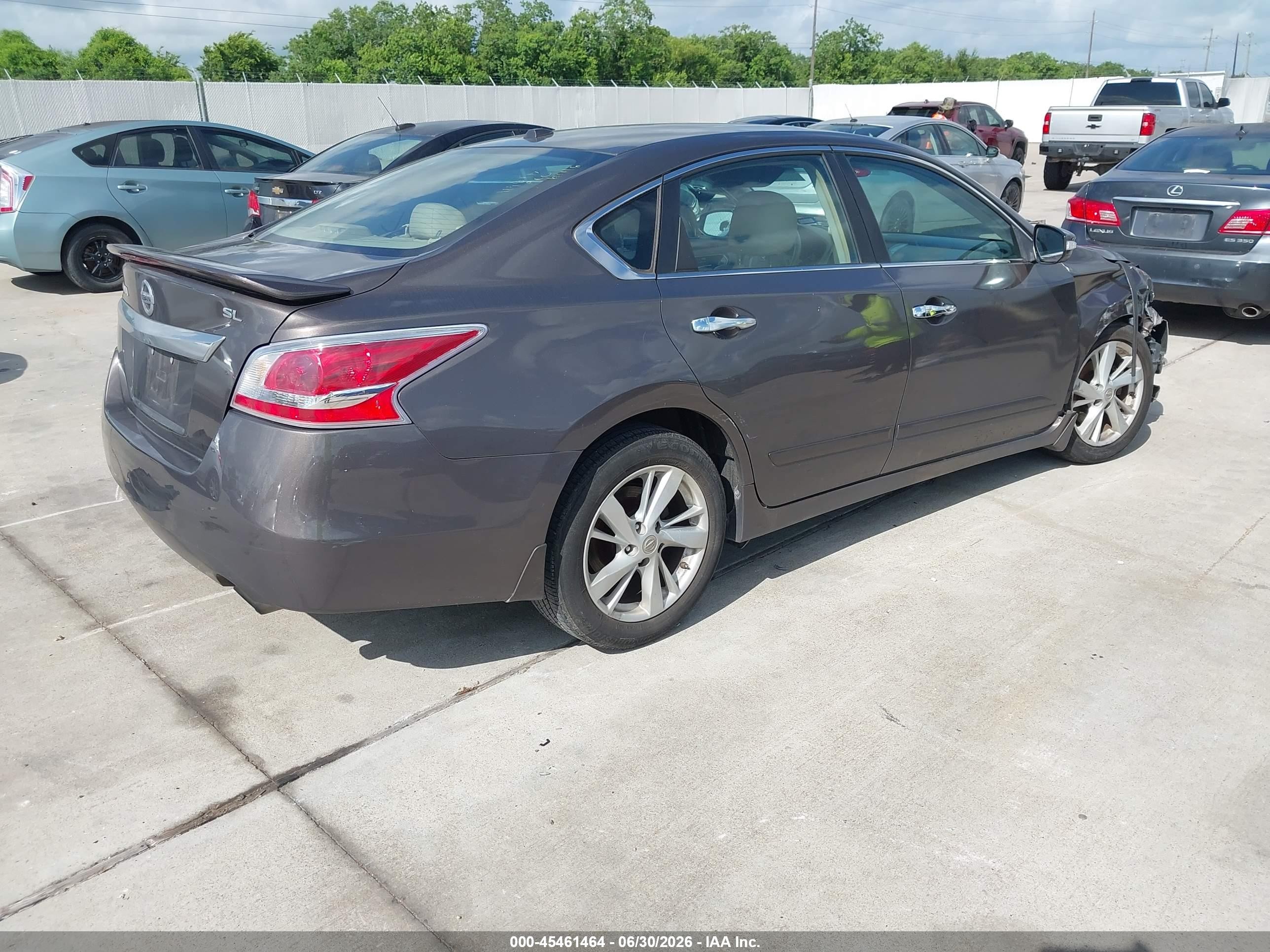 2013 Nissan Altima 2.5 Sl Tan vin: 1N4AL3AP7DN479721