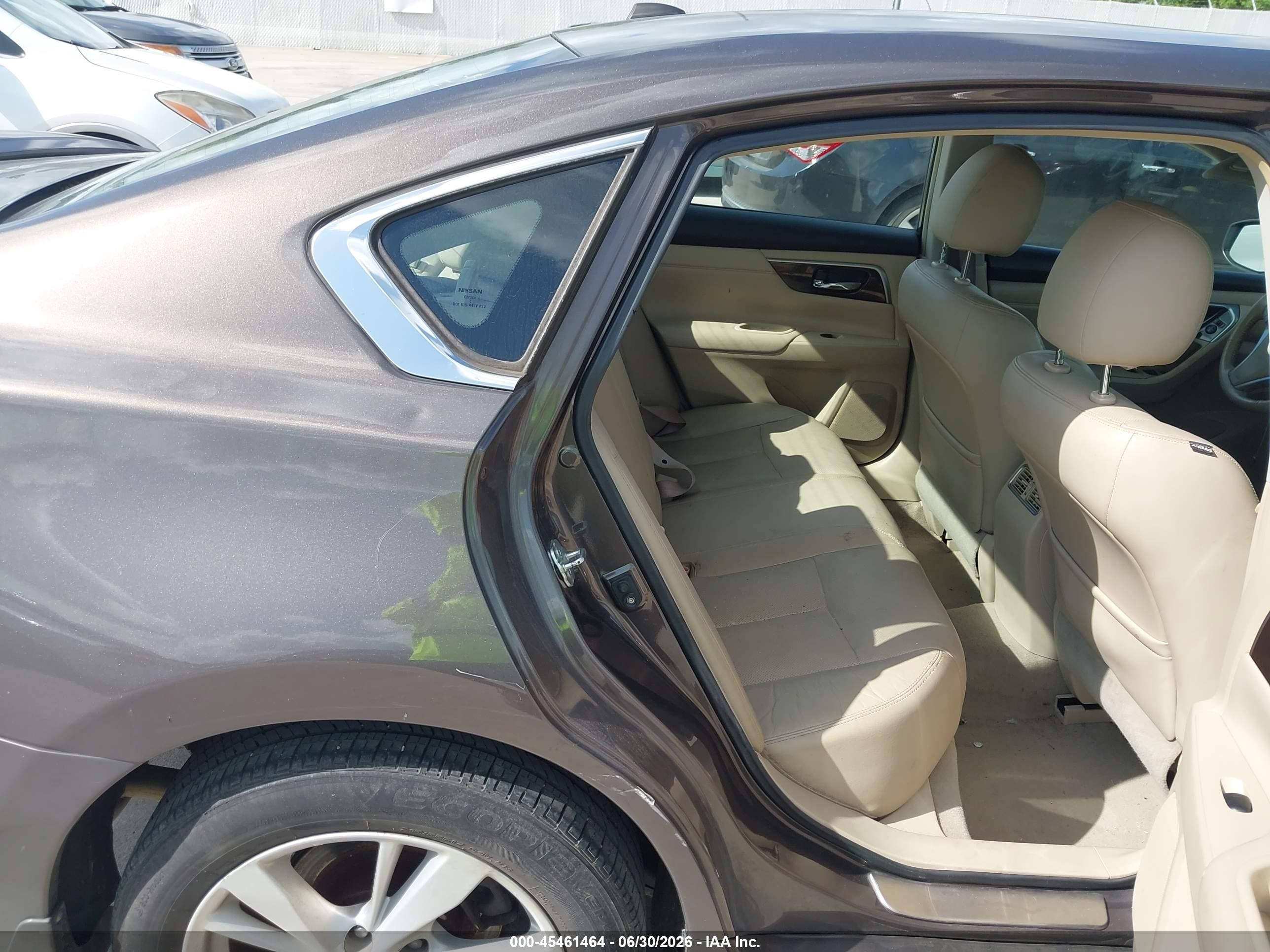 2013 Nissan Altima 2.5 Sl Tan vin: 1N4AL3AP7DN479721