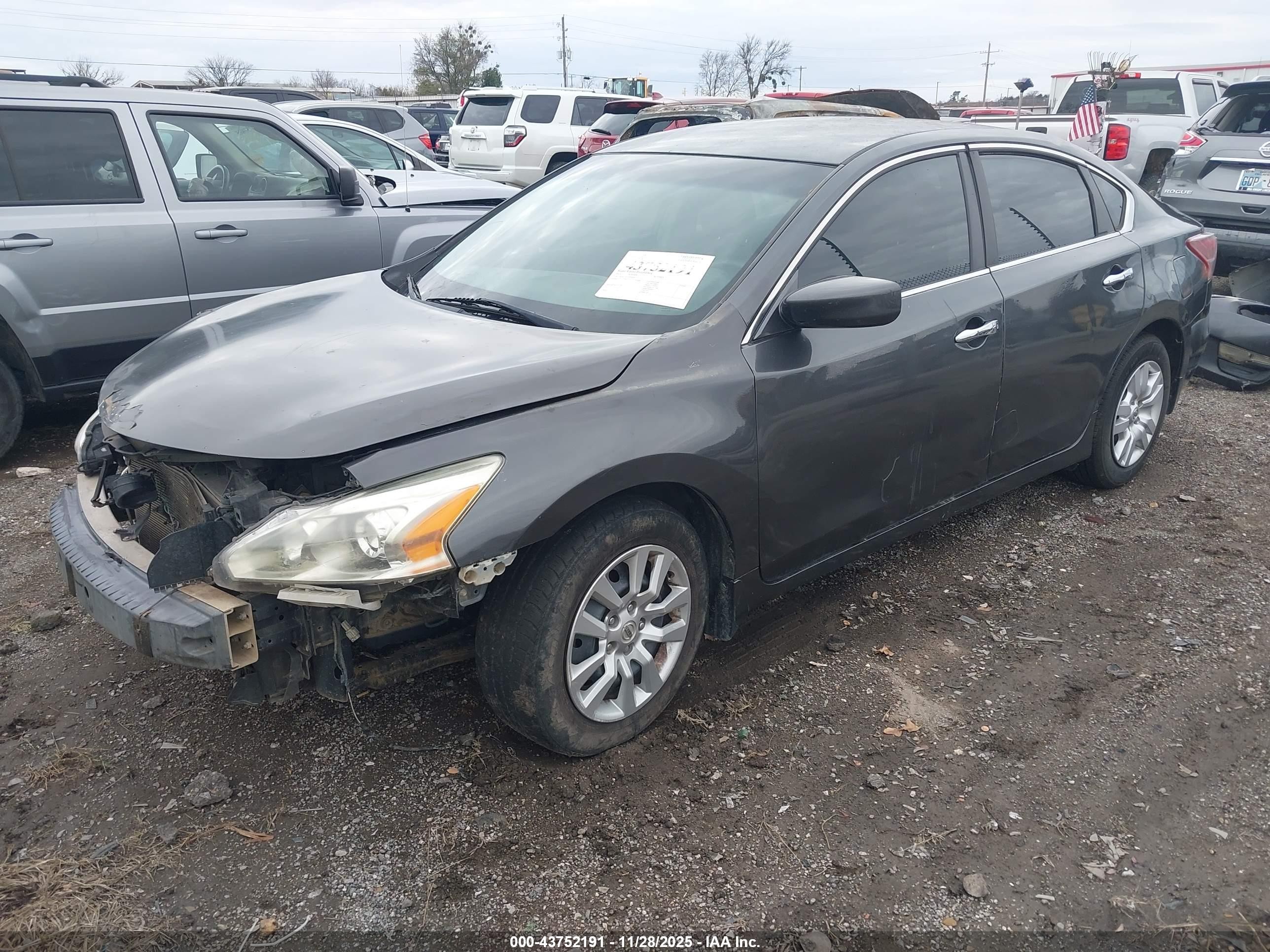 2013 Nissan Altima 2.5 S Gray vin: 1N4AL3AP7DN484417