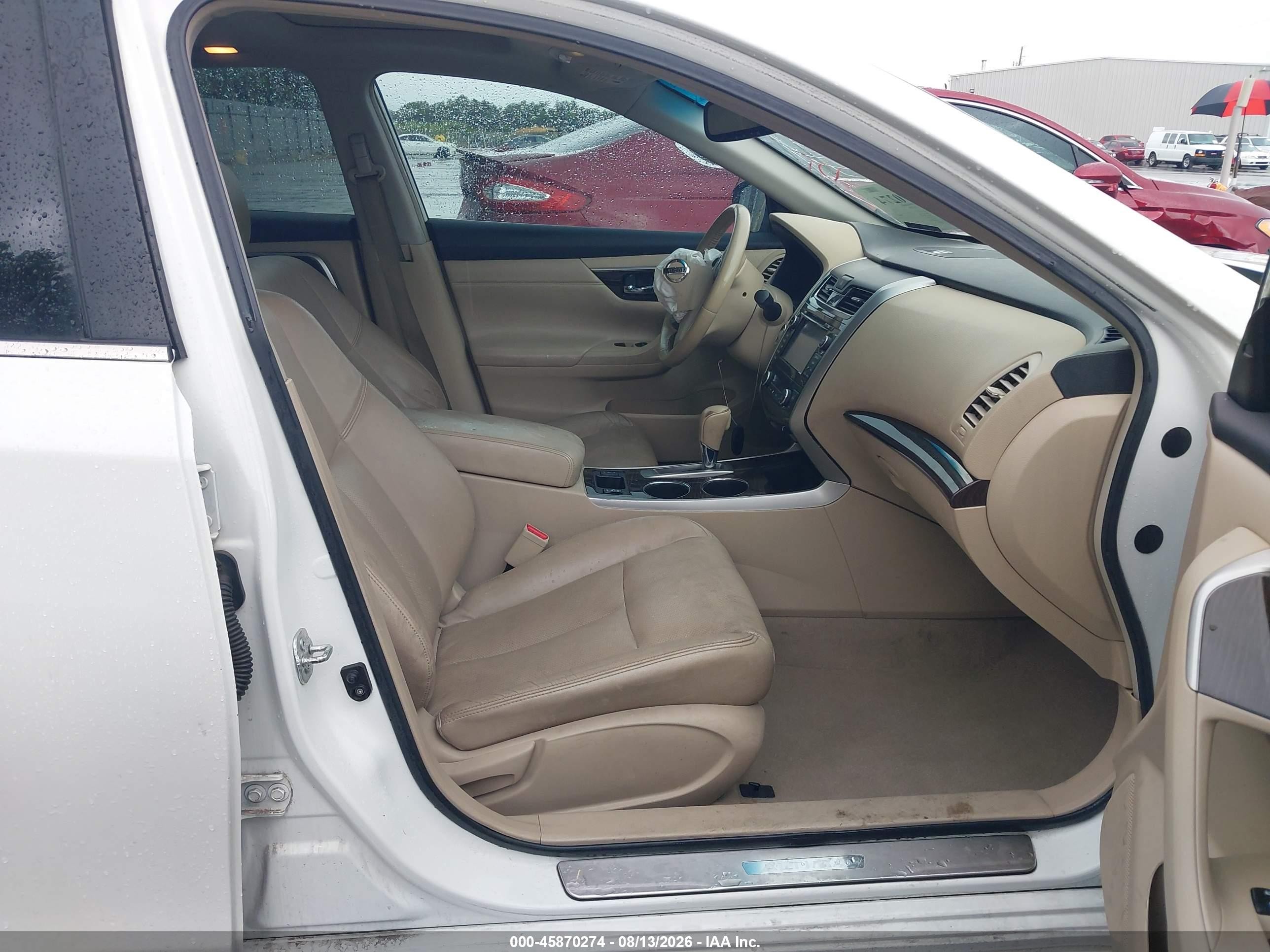 2013 Nissan Altima 2.5 Sl White vin: 1N4AL3AP7DN501667