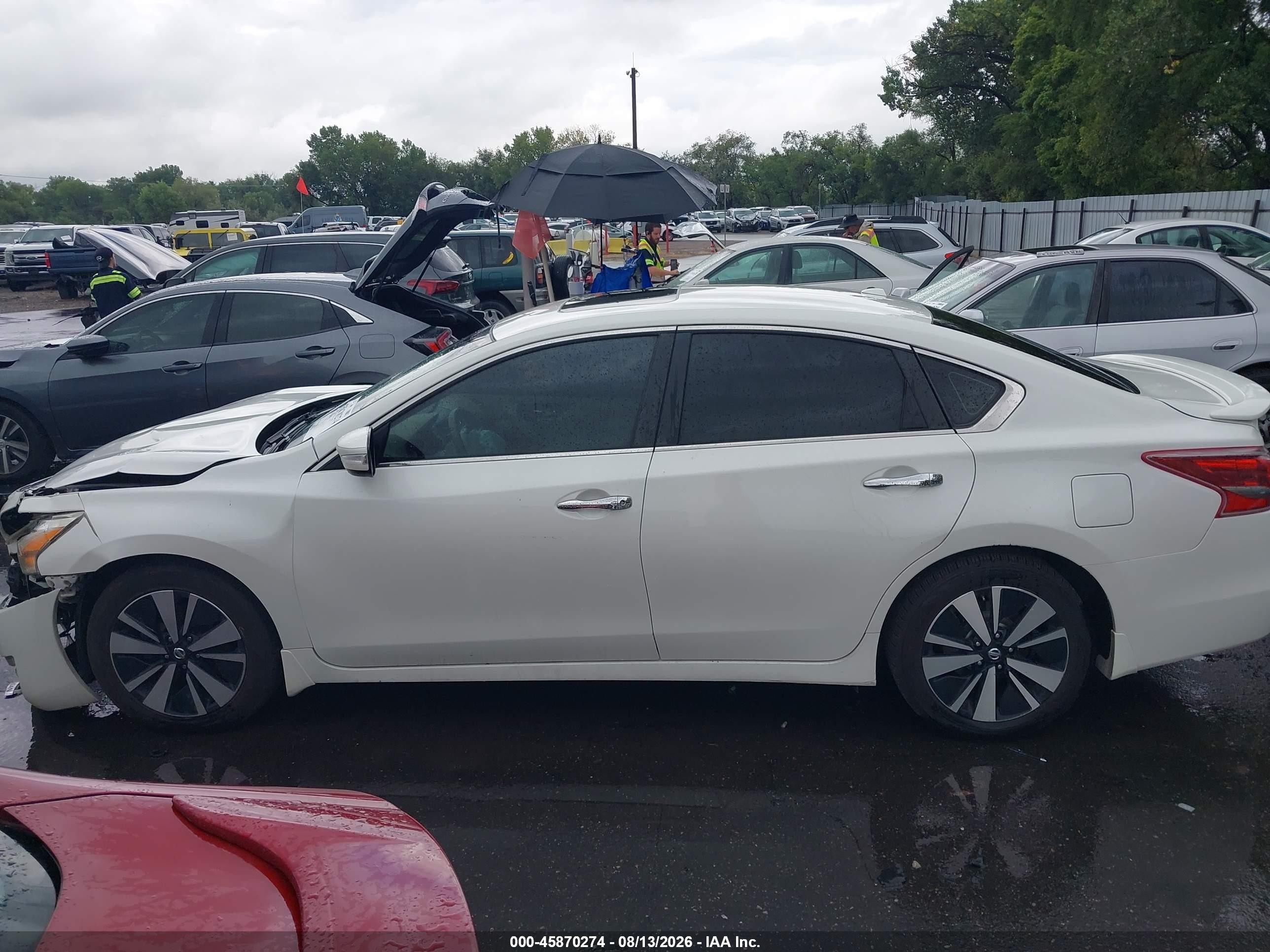 2013 Nissan Altima 2.5 Sl White vin: 1N4AL3AP7DN501667