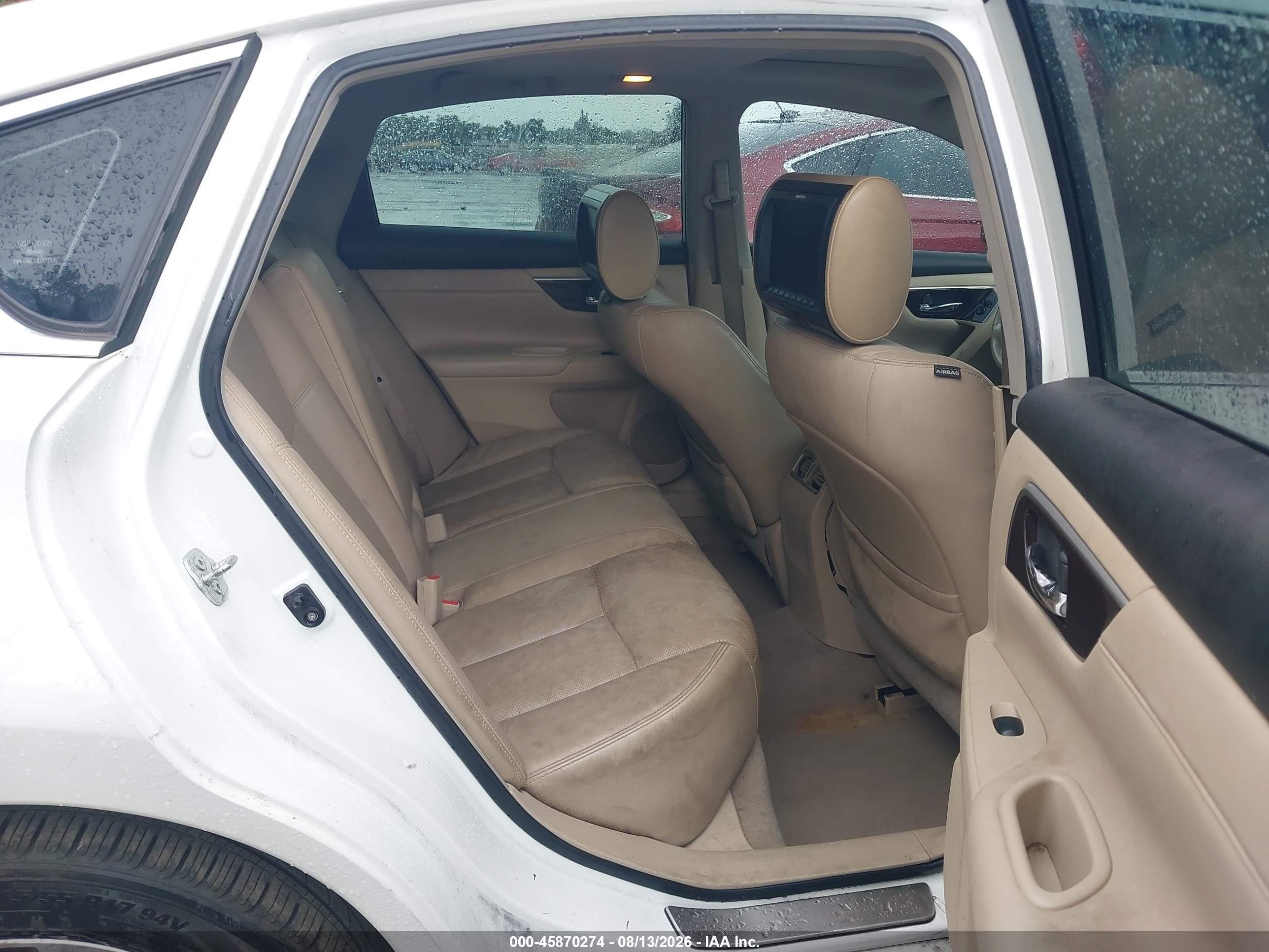 2013 Nissan Altima 2.5 Sl White vin: 1N4AL3AP7DN501667