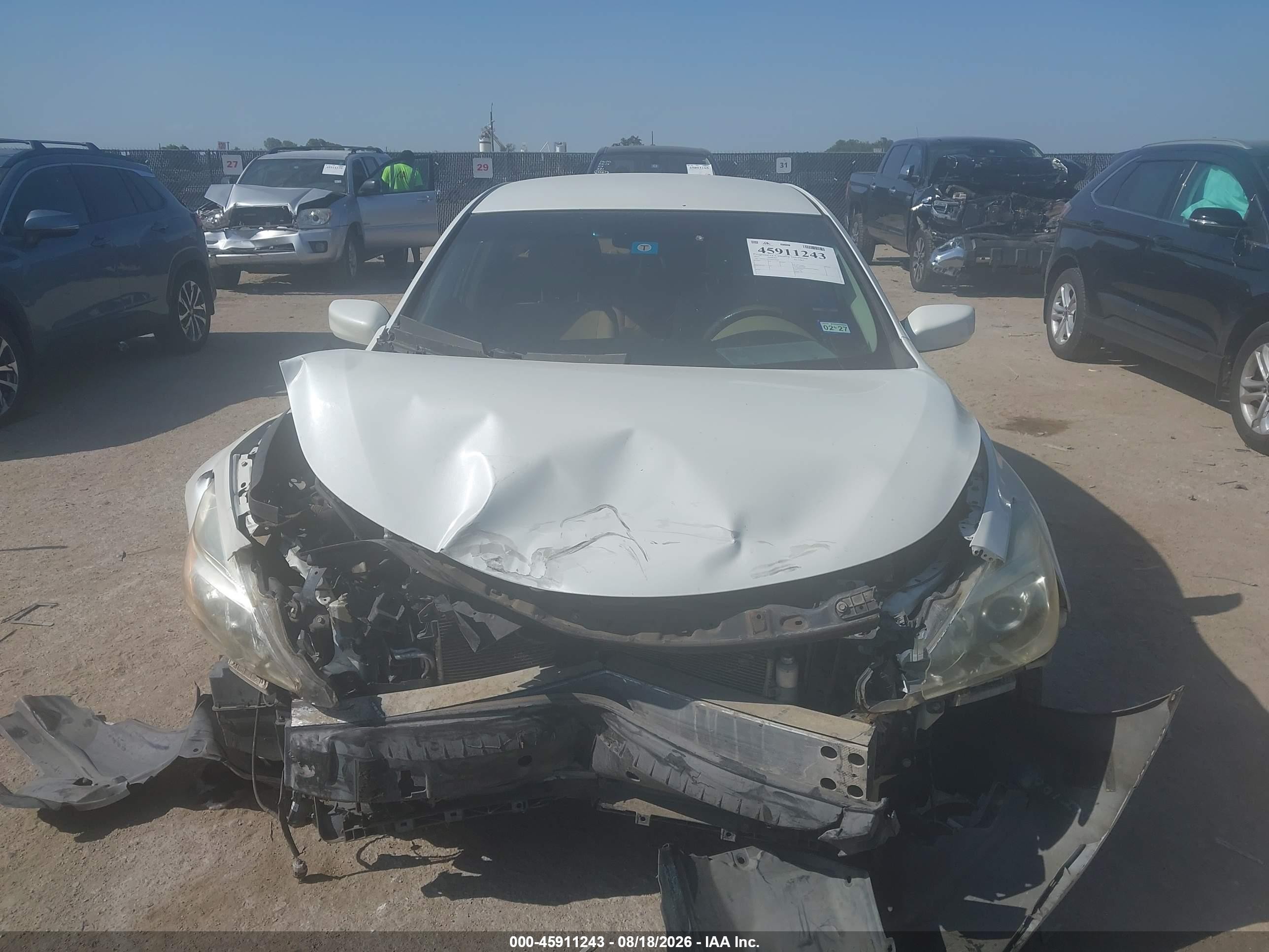 2013 Nissan Altima 2.5 S White vin: 1N4AL3AP7DN522048