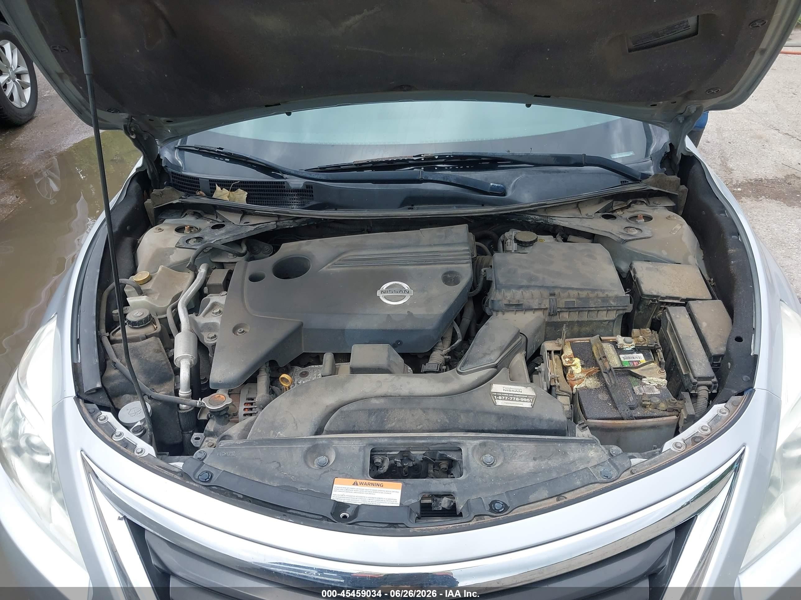 2013 Nissan Altima 2.5 S Silver vin: 1N4AL3AP7DN534068