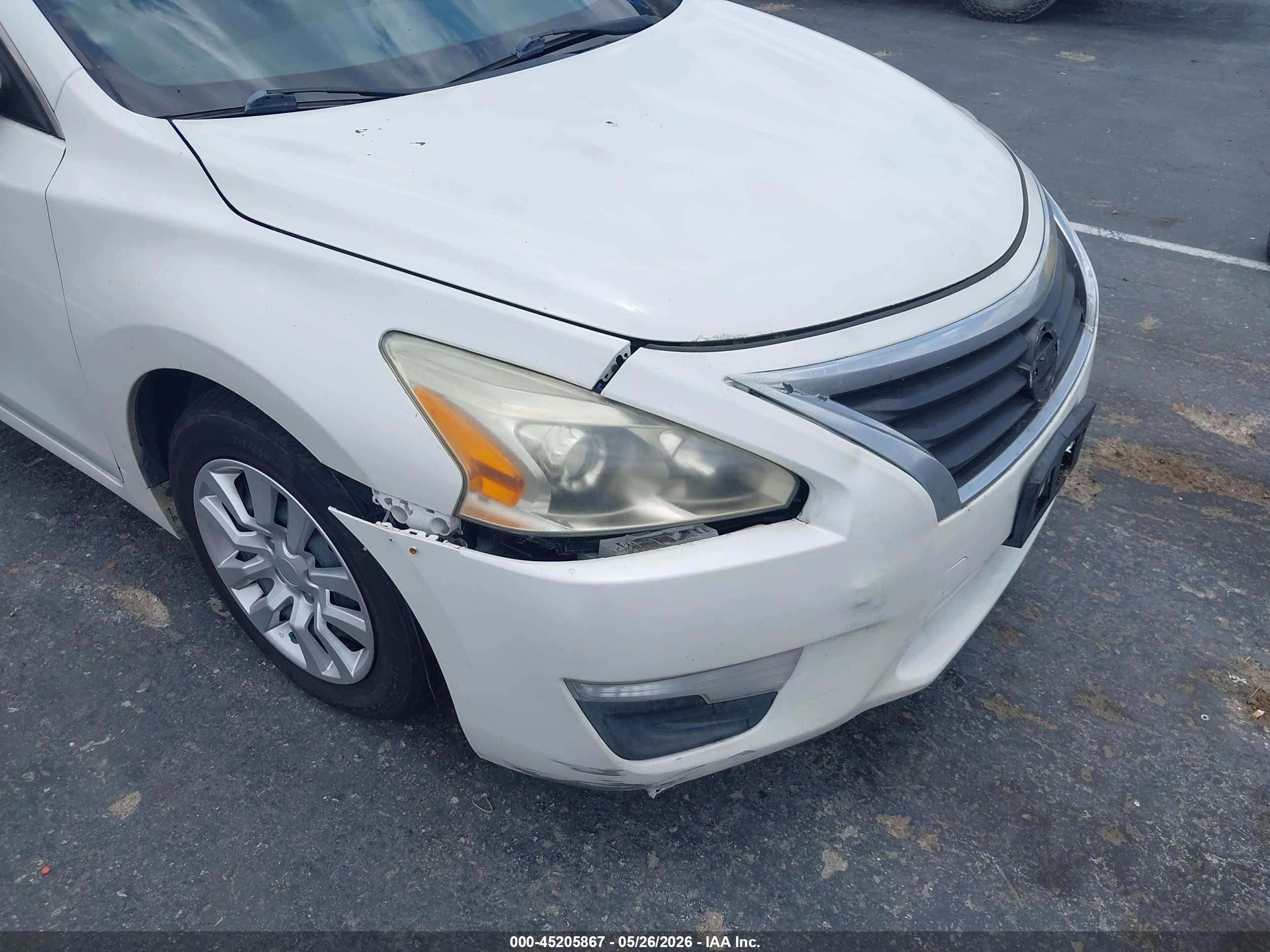 2013 Nissan Altima 2.5 S White vin: 1N4AL3AP7DN534216