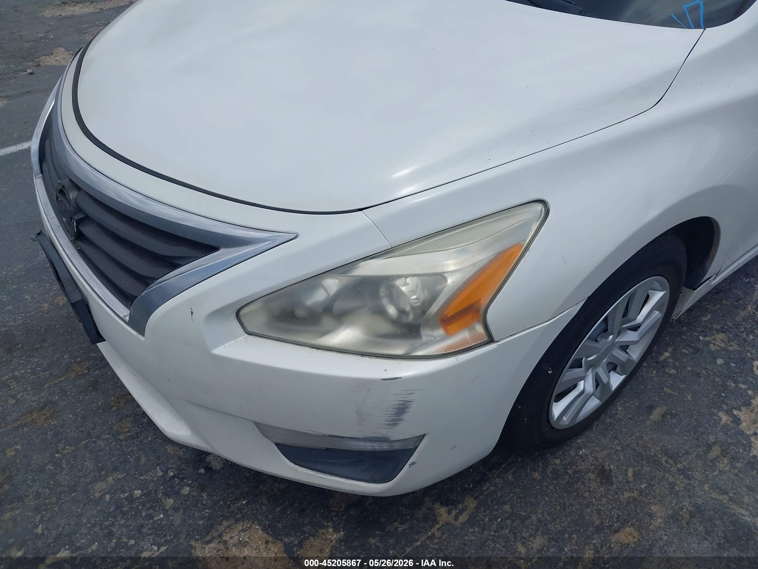 2013 Nissan Altima 2.5 S White vin: 1N4AL3AP7DN534216