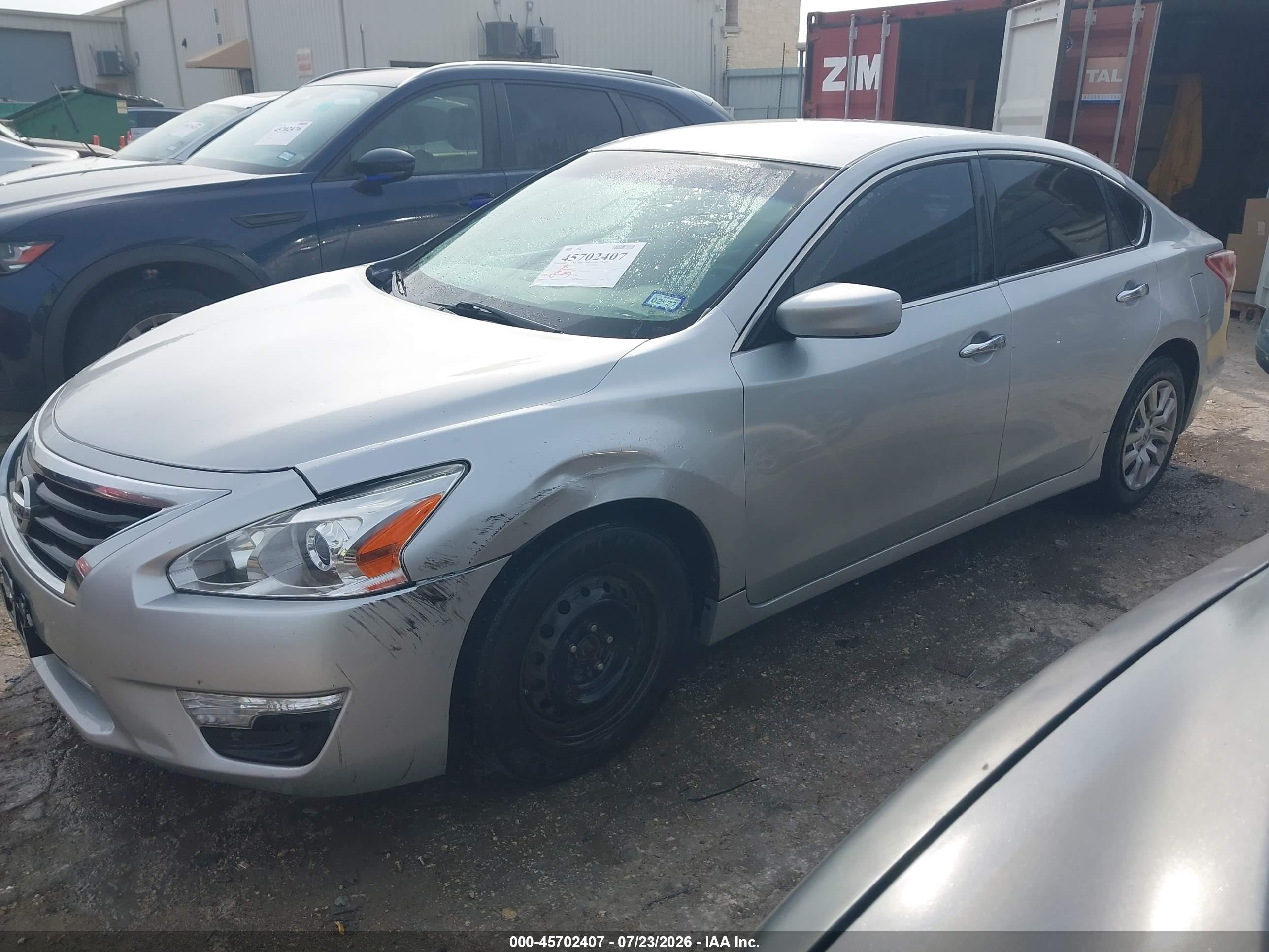 2013 Nissan Altima 2.5 S Silver vin: 1N4AL3AP7DN546219