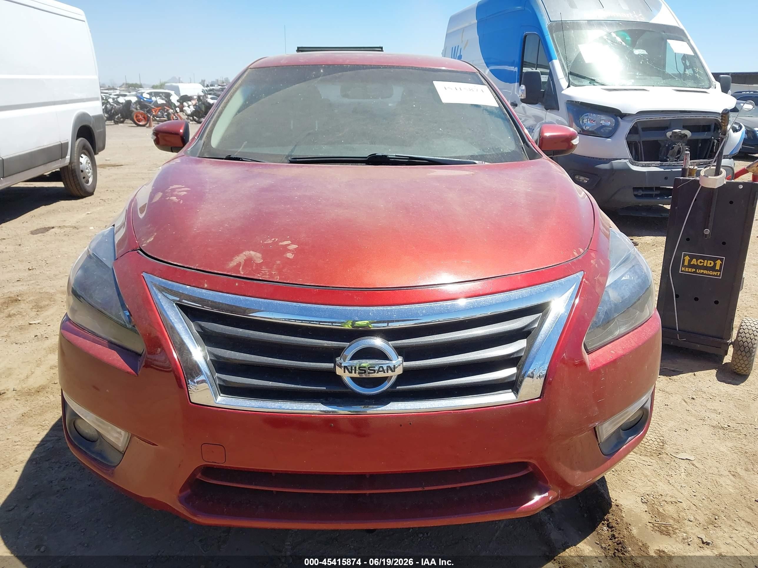 2013 Nissan Altima 2.5 Sv Maroon vin: 1N4AL3AP7DN547483