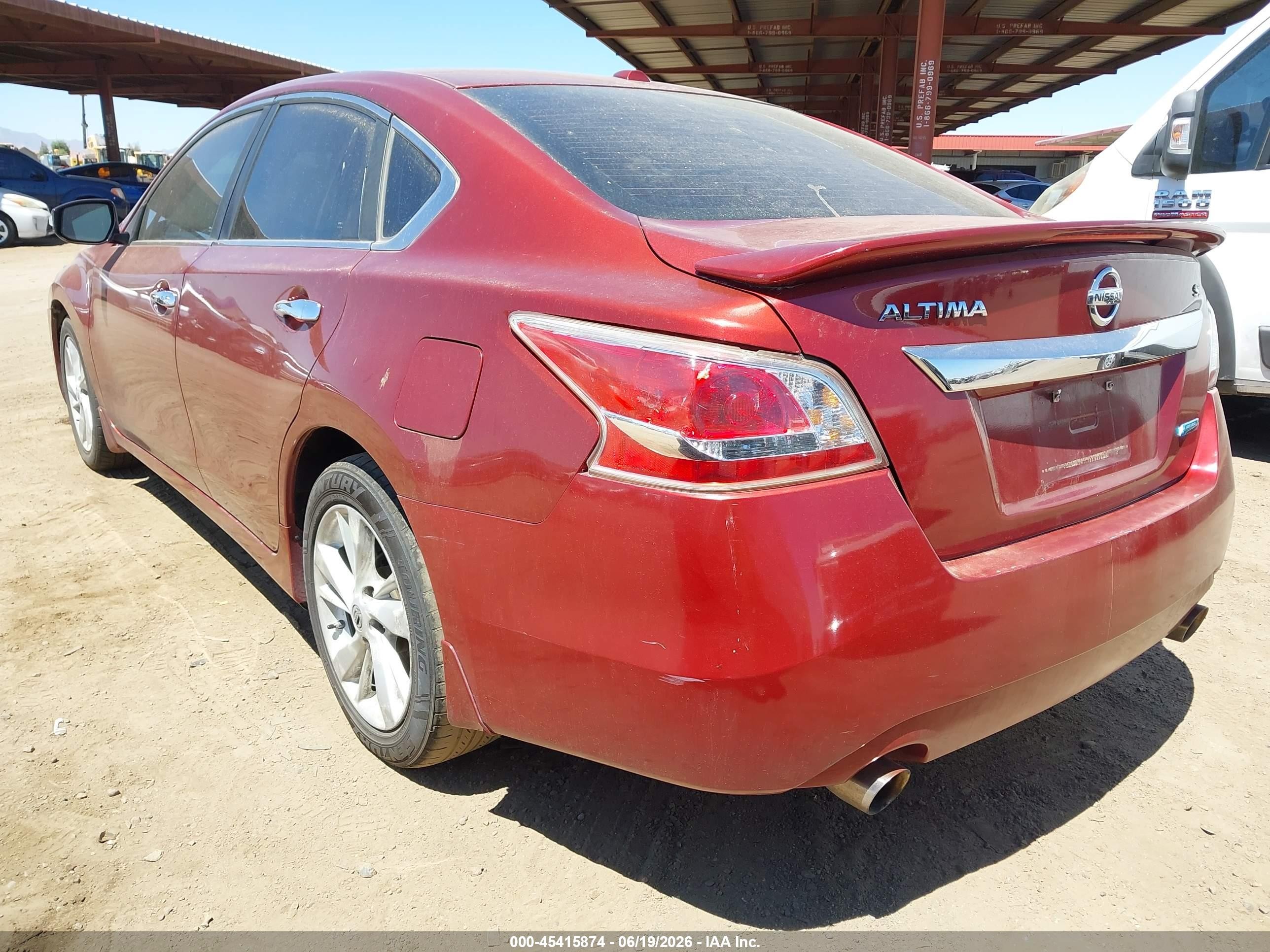 2013 Nissan Altima 2.5 Sv Maroon vin: 1N4AL3AP7DN547483