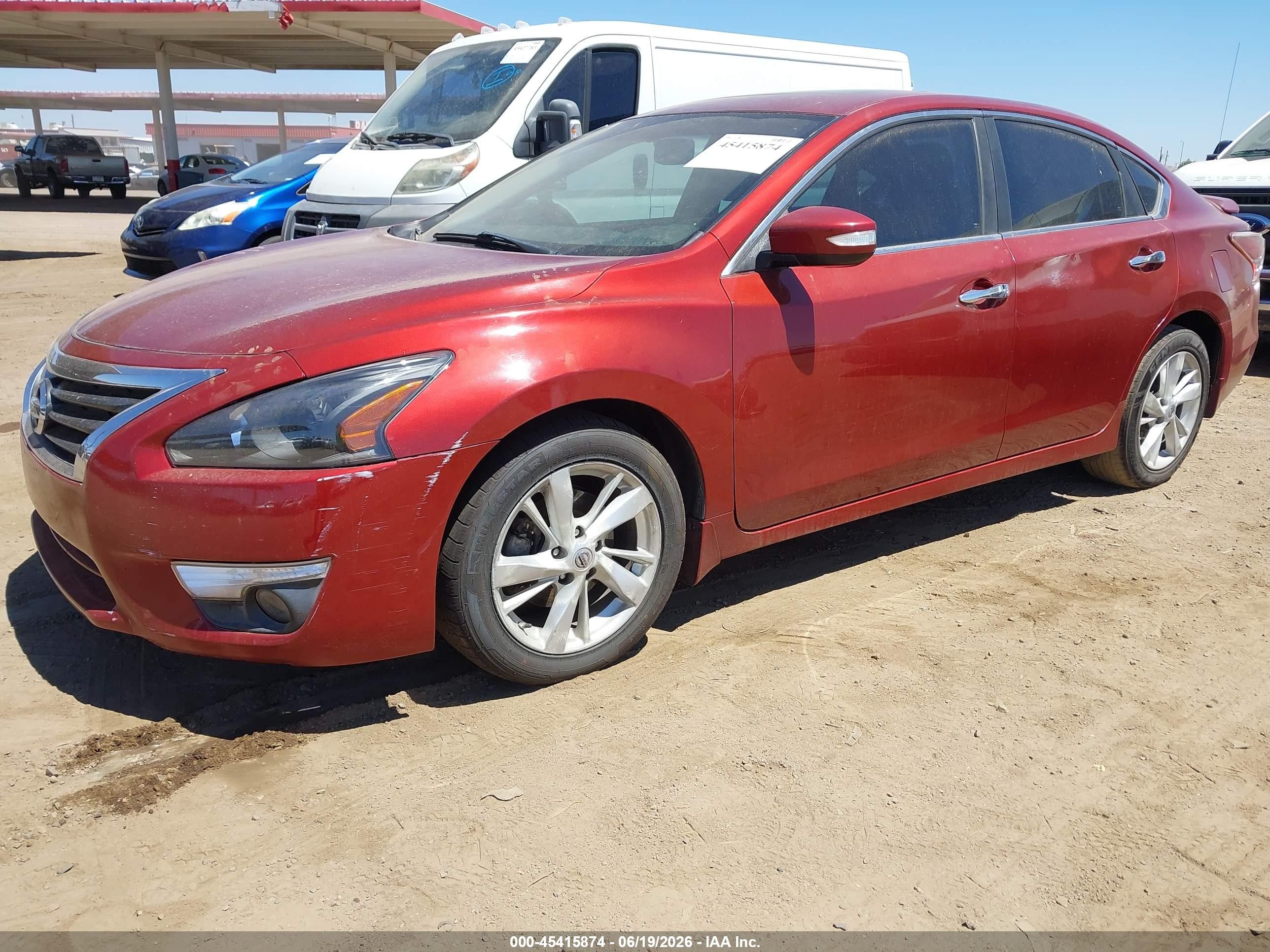 2013 Nissan Altima 2.5 Sv Maroon vin: 1N4AL3AP7DN547483